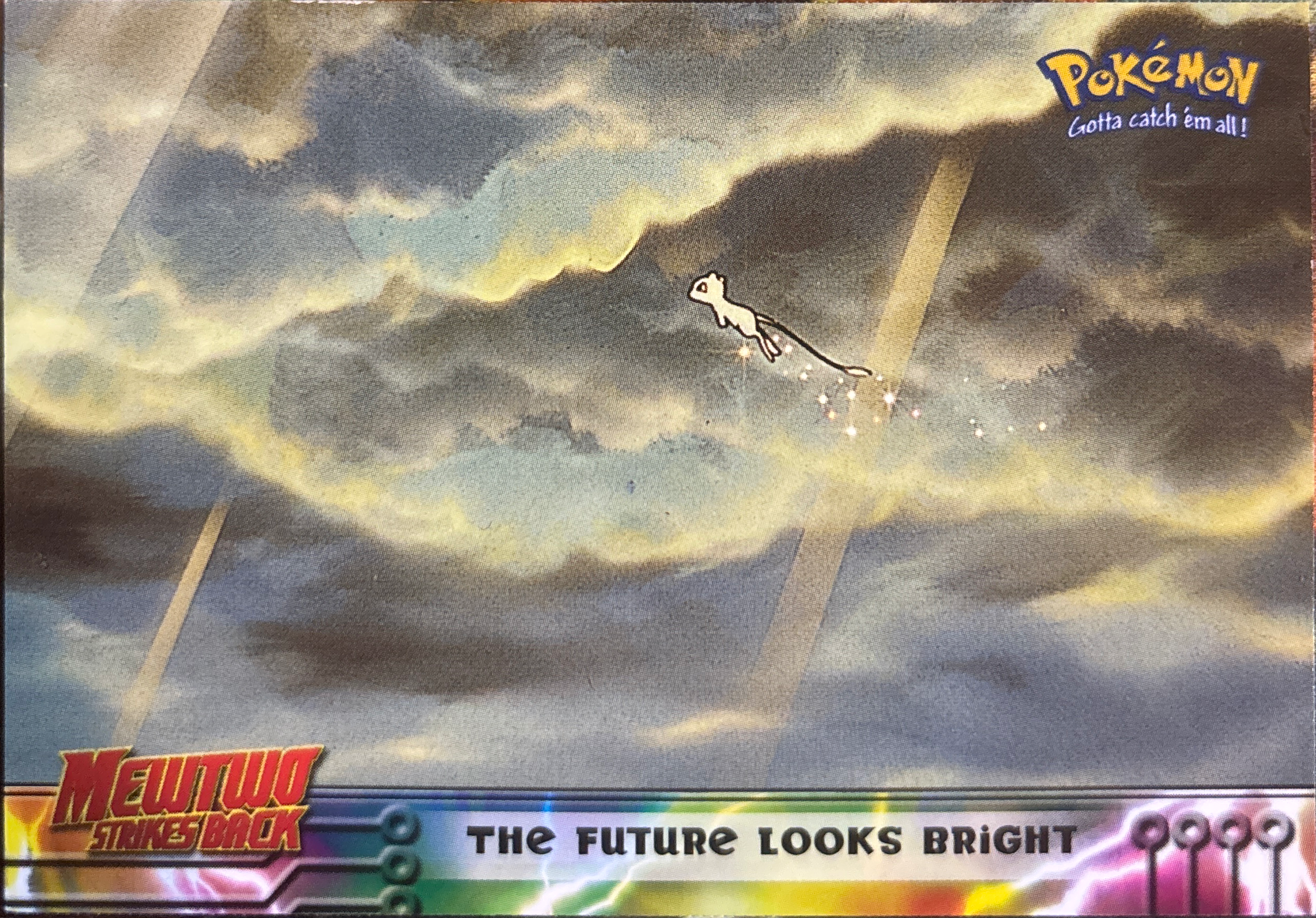 The Future Looks Bright card #41, Pokemon Topps First Movie Trading Cards (1999), front