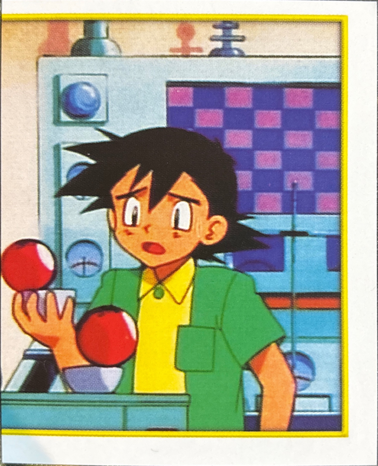 Professor Oak / Ash card #6, Pokémon Merlin Series 2 (2000), front