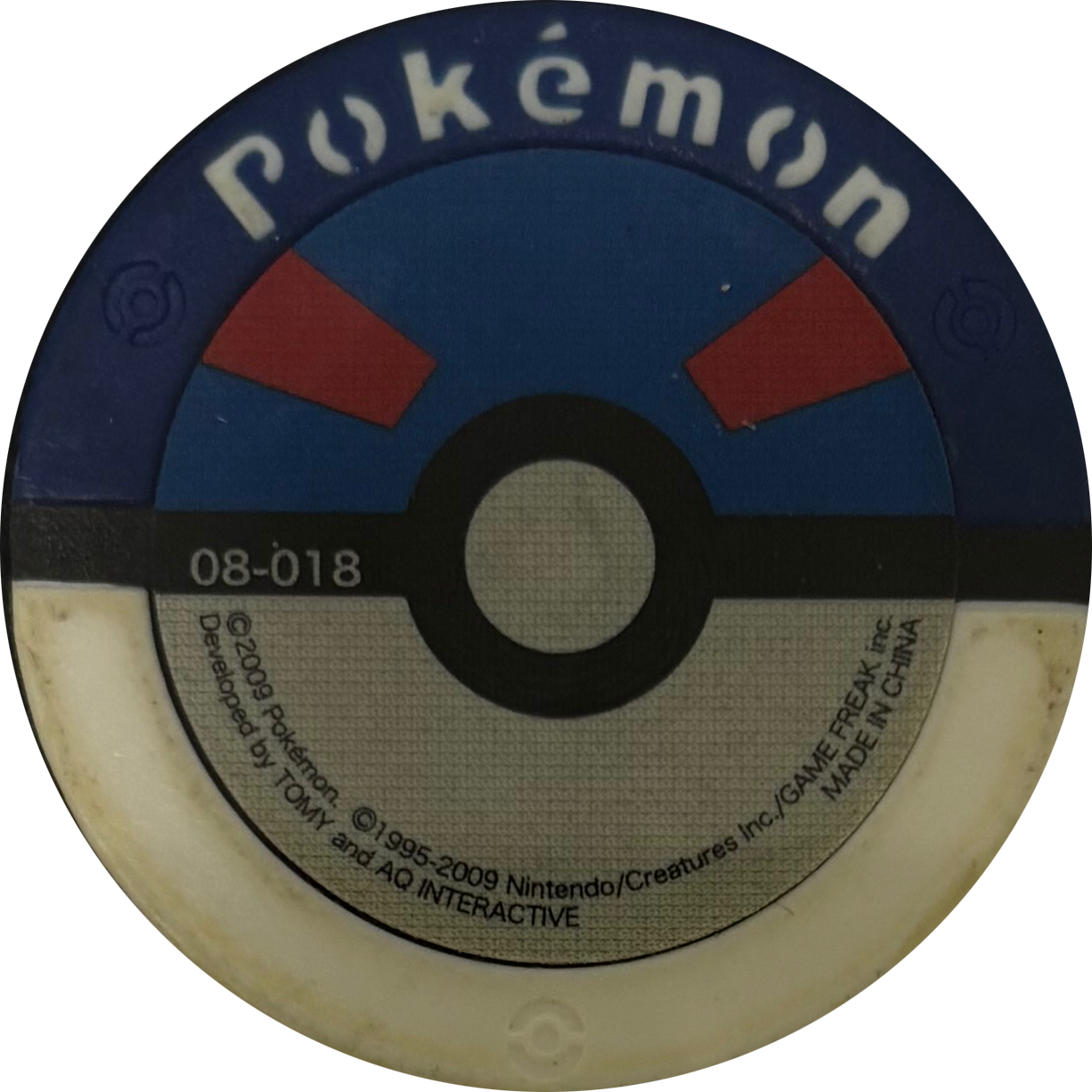 Gliscor collectible #08-018, Pokemon Battrio Jirachi's Wish Chapter Checklist (2009), back