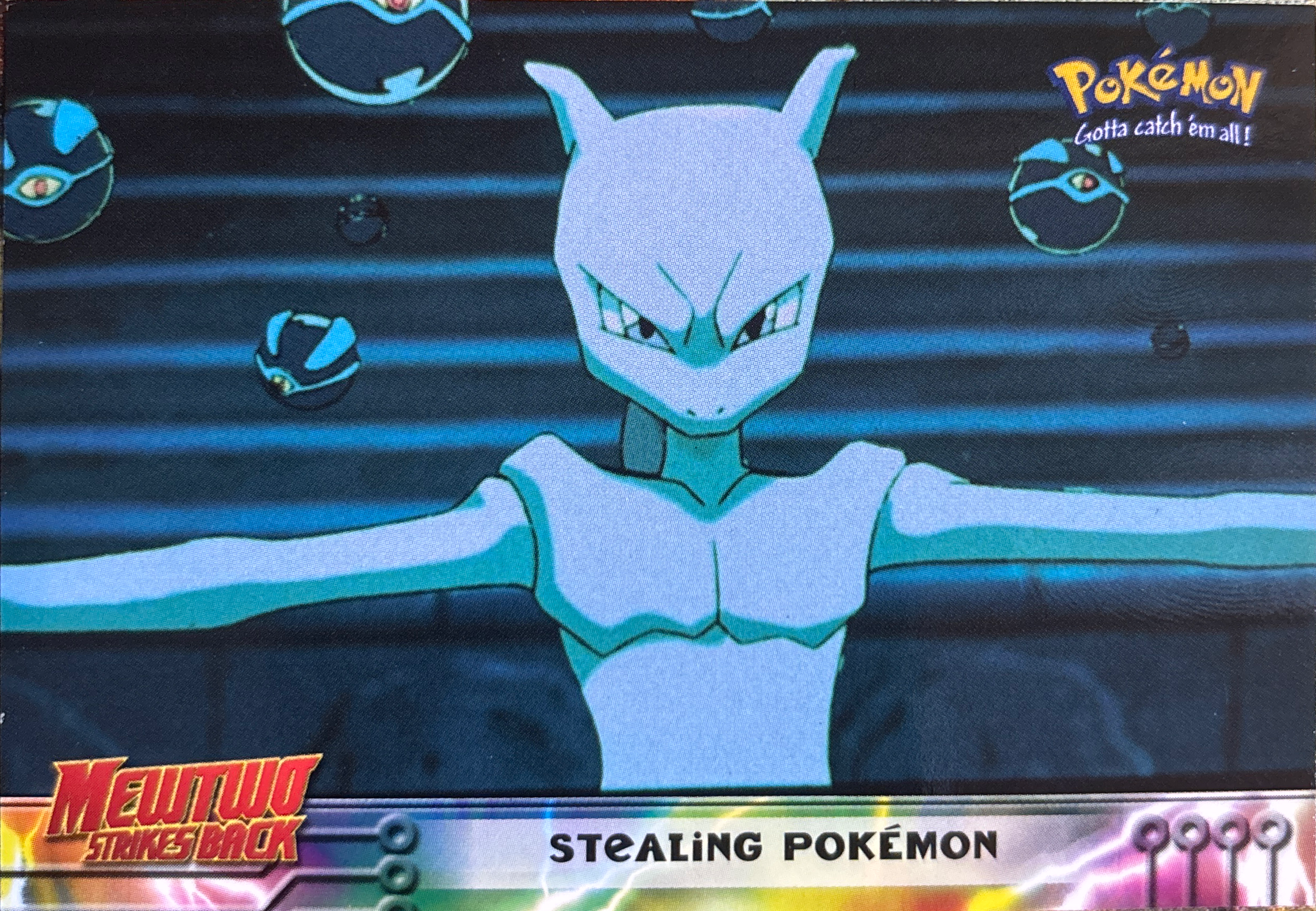 Stealing Pokémon card #27, Pokemon Topps First Movie Trading Cards (1999), front