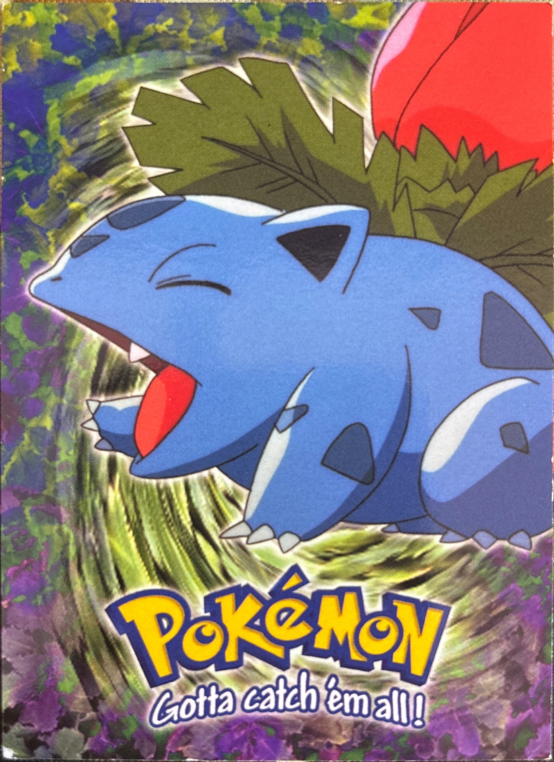 Ivysaur card #E2, Pokemon Topps First Movie Trading Cards (1999), front