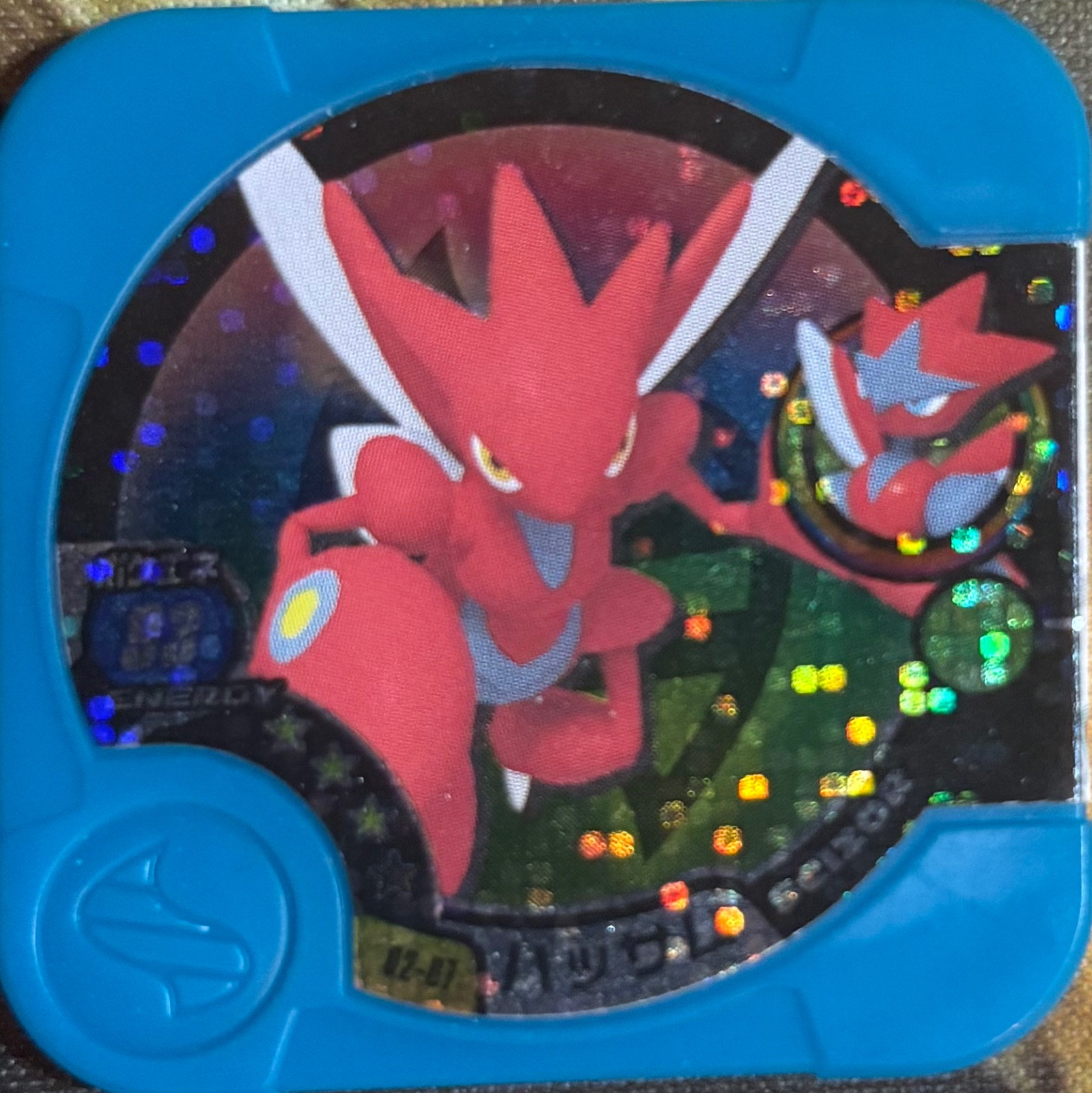 Scizor collectible #02-07, Pokemon Tretta Wave 02 (2014) Complete Checklist, front