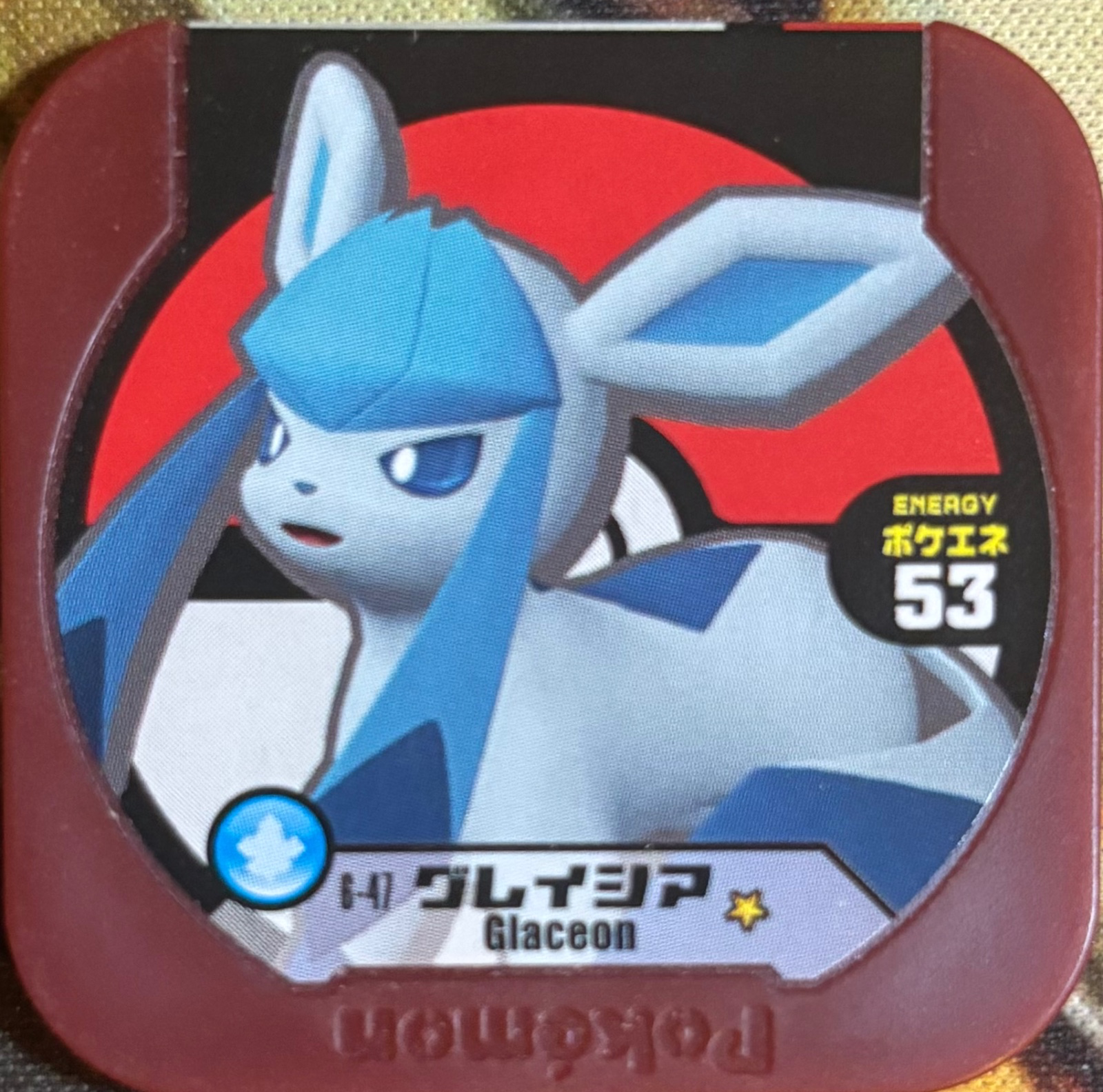 Glaceon collectible #6-47, Pokemon Tretta Fes Wave 1 Checklist, front