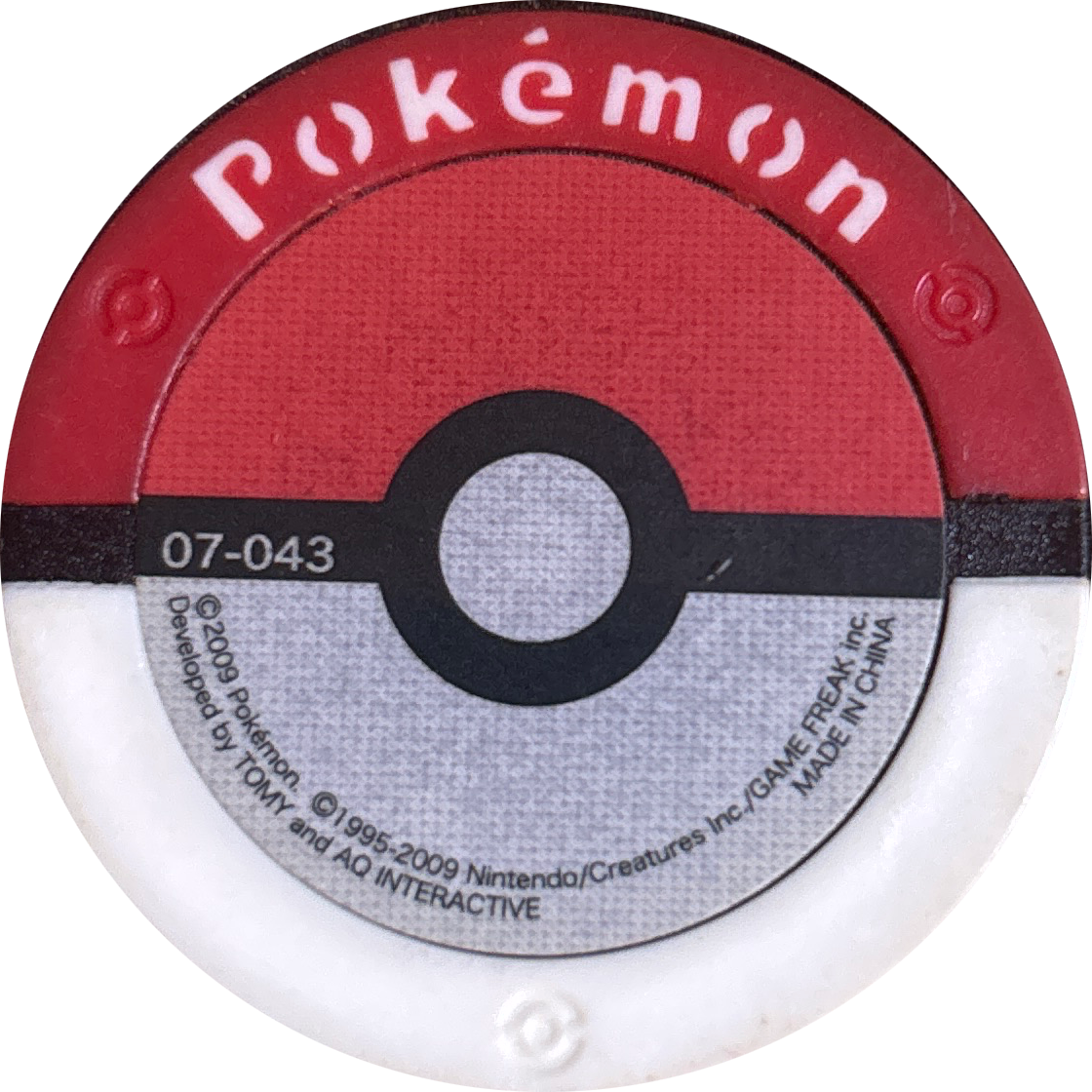 Magneton collectible #07-043, Pokemon Battrio Deoxys Storm Chapter Checklist (2008), back