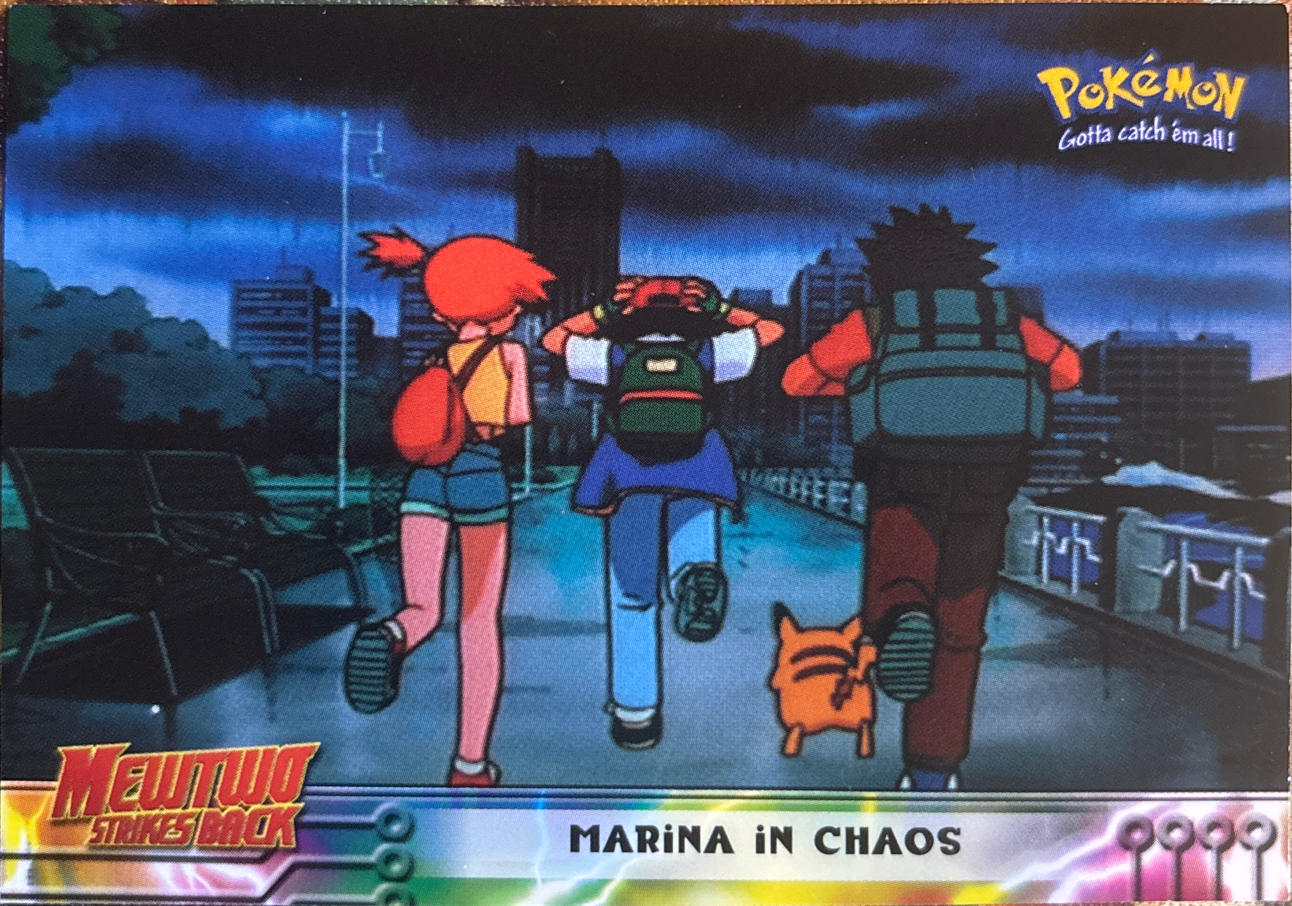 Marina in Chaos card #14, Pokemon Topps First Movie Trading Cards (1999), front
