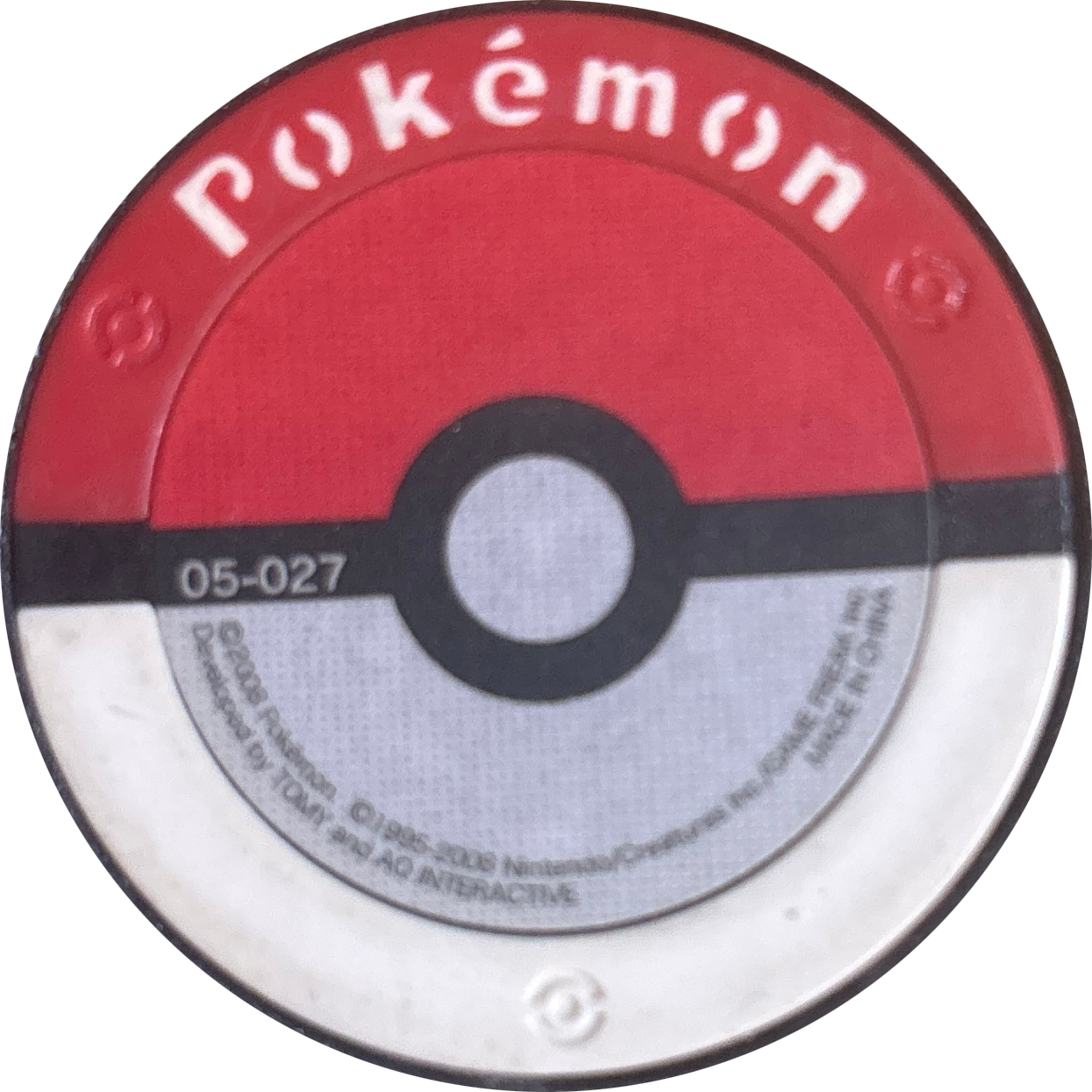 Totodile collectible #05-027, Pokemon Battrio Giratina Seismic Chapter Checklist (2008), back