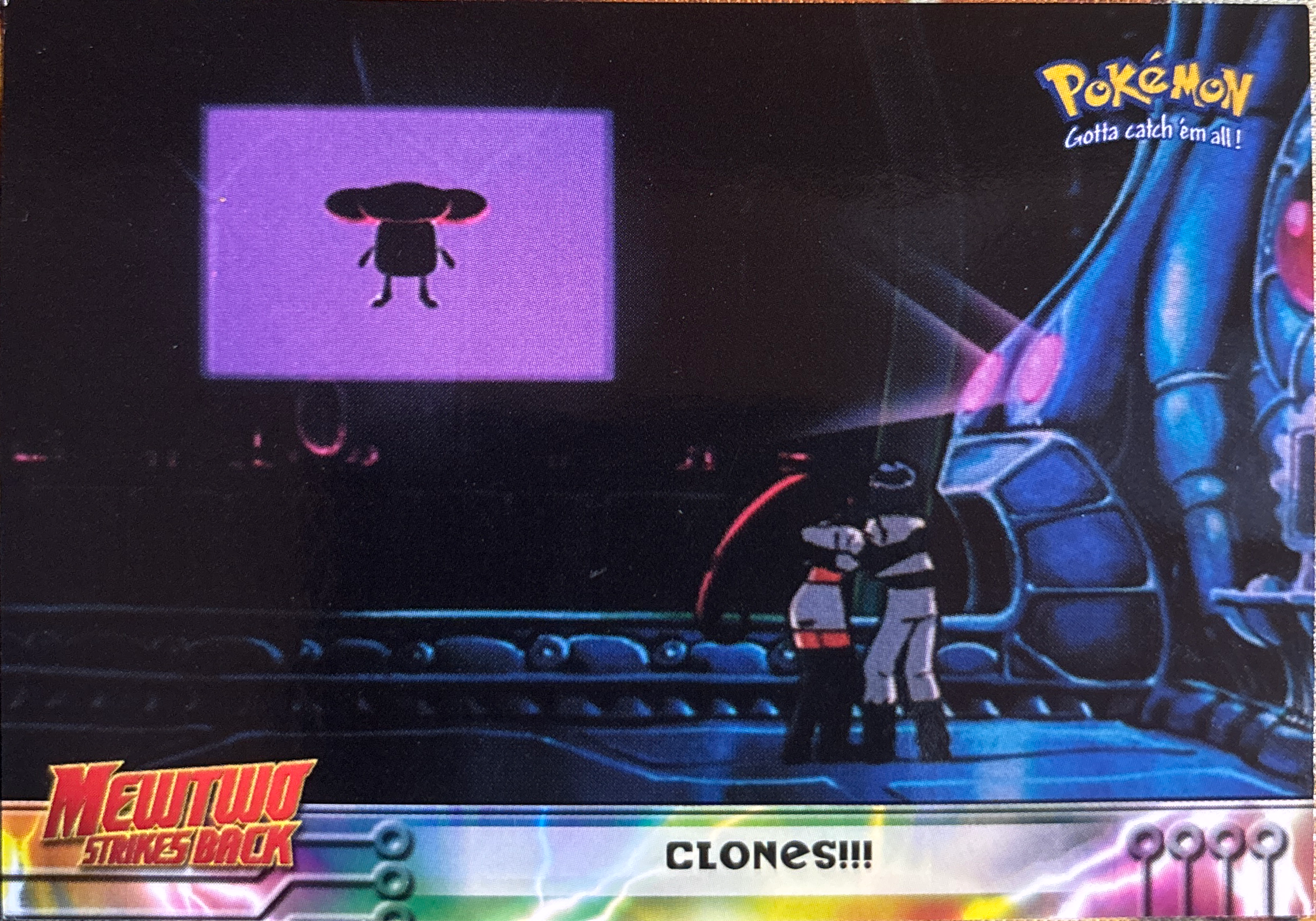 Clones!!! card #29, Pokemon Topps First Movie Trading Cards (1999), front