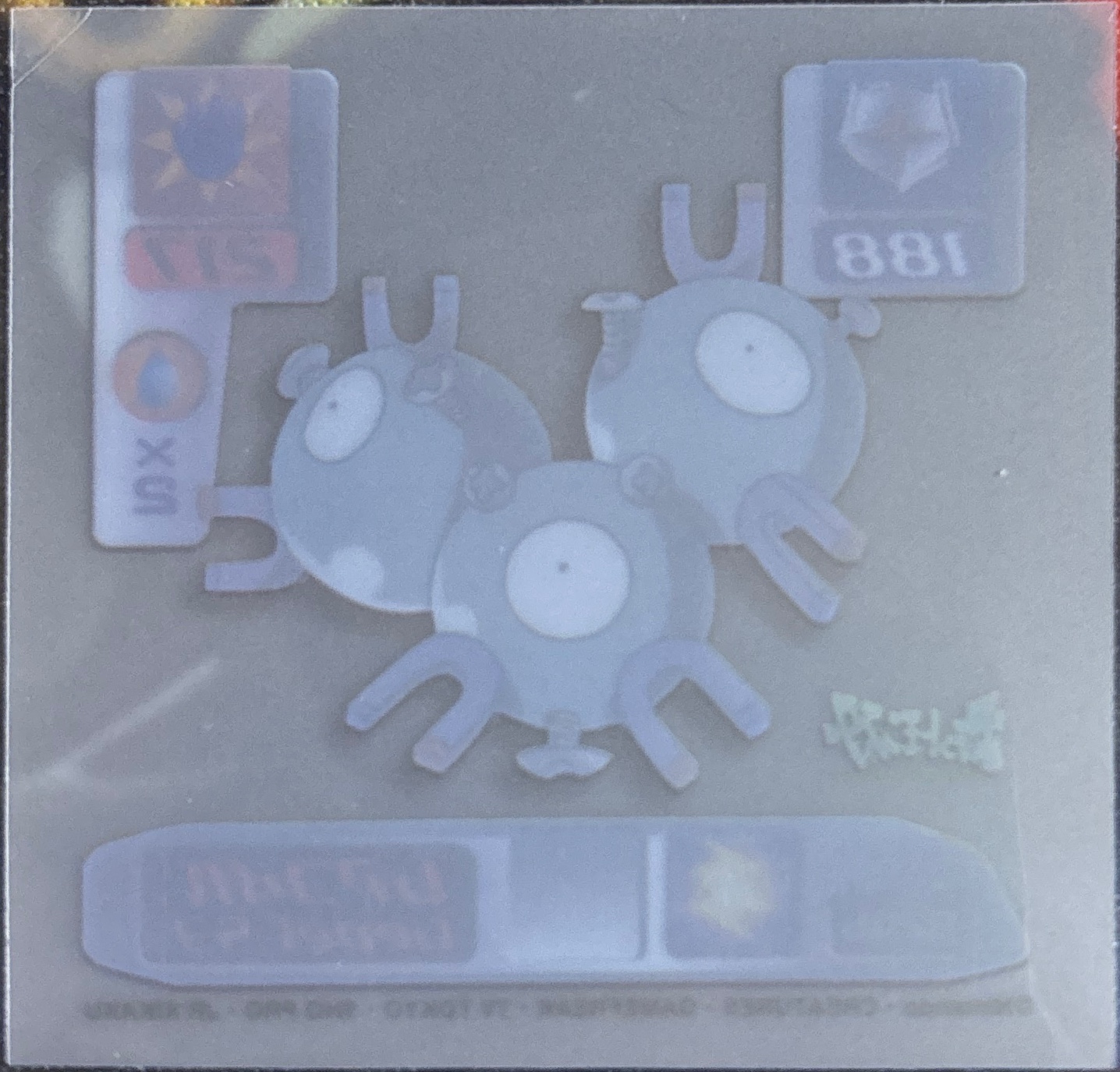 Magneton sticker #D246, Pokémon Amada Super DX 2000 Stickers Checklist, back
