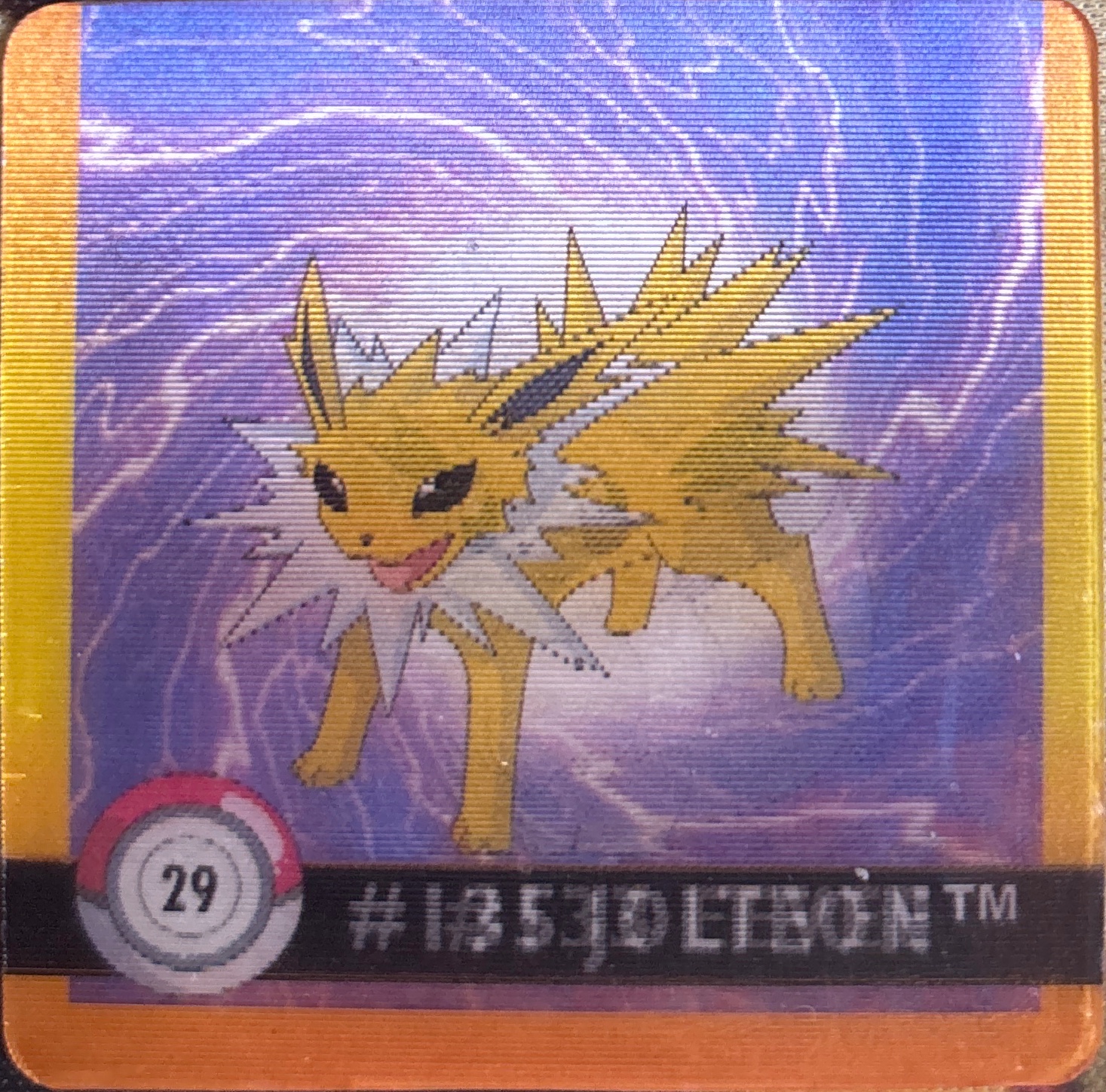 Eevee collectible #29, Artbox (USA) Pokémon Artbox Premier Flipz (1999), front