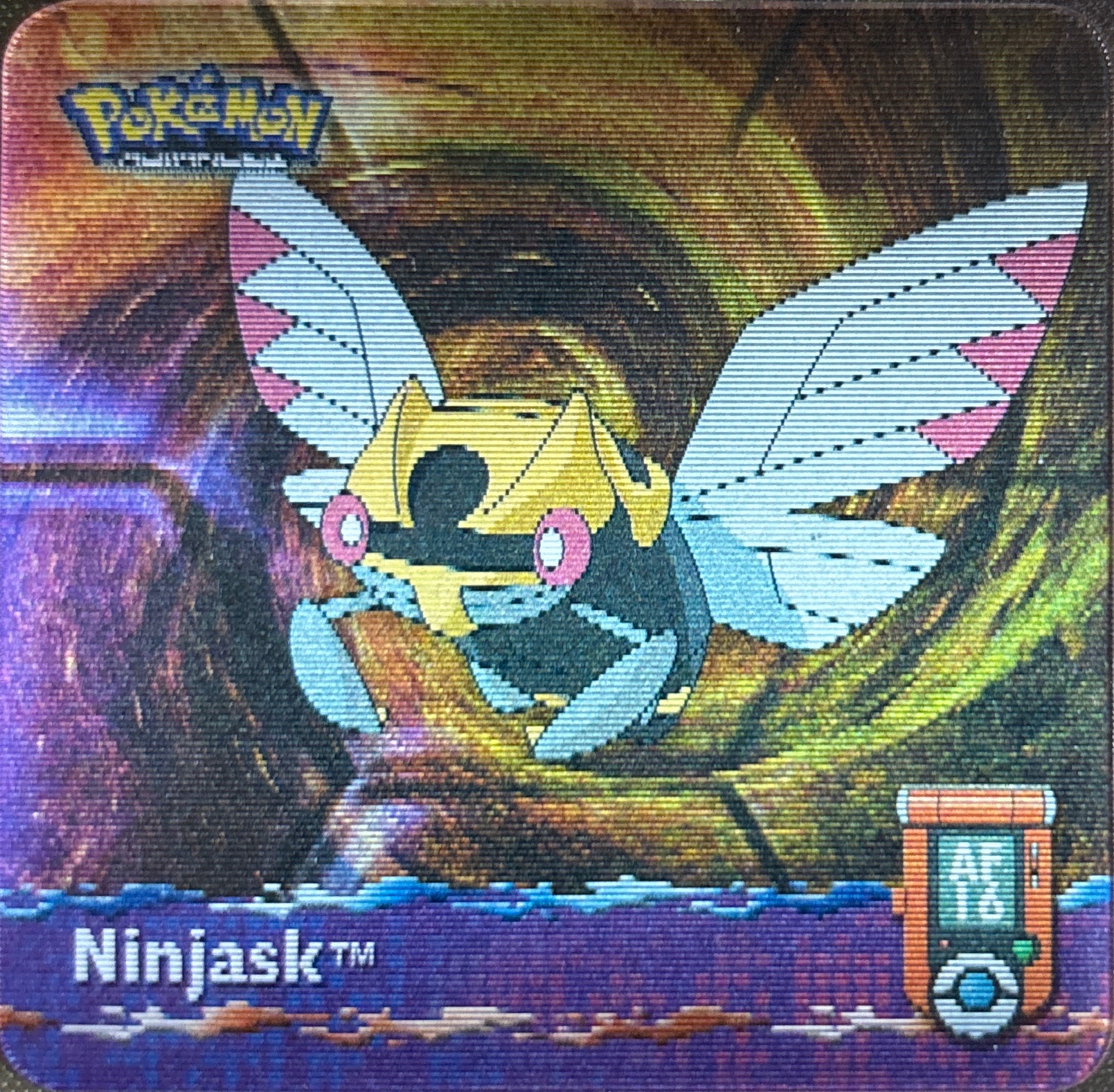 Nincada collectible #AF16, Artbox (USA) Pokémon Artbox Advanced Flipz, front