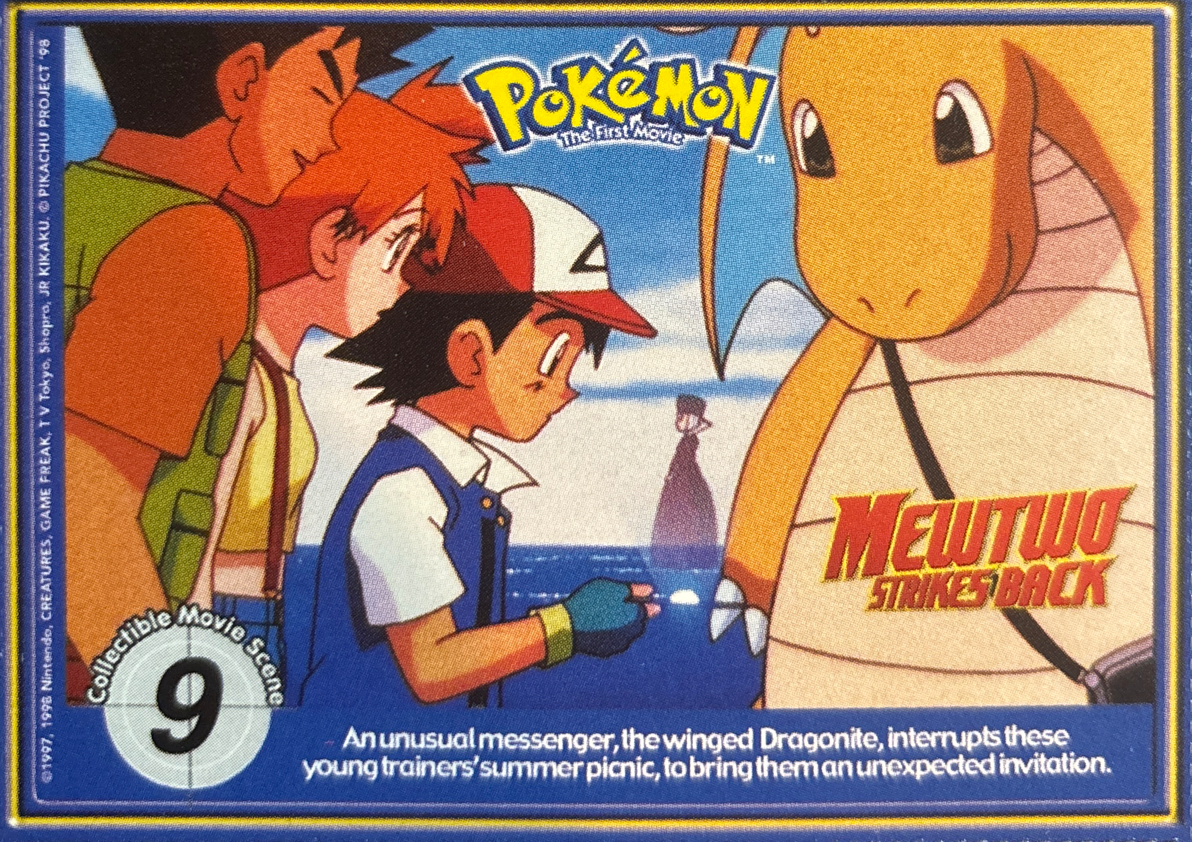 Movie Scene card, Pokémon Burger King PokéTrivia Cards (1999) Checklist, front