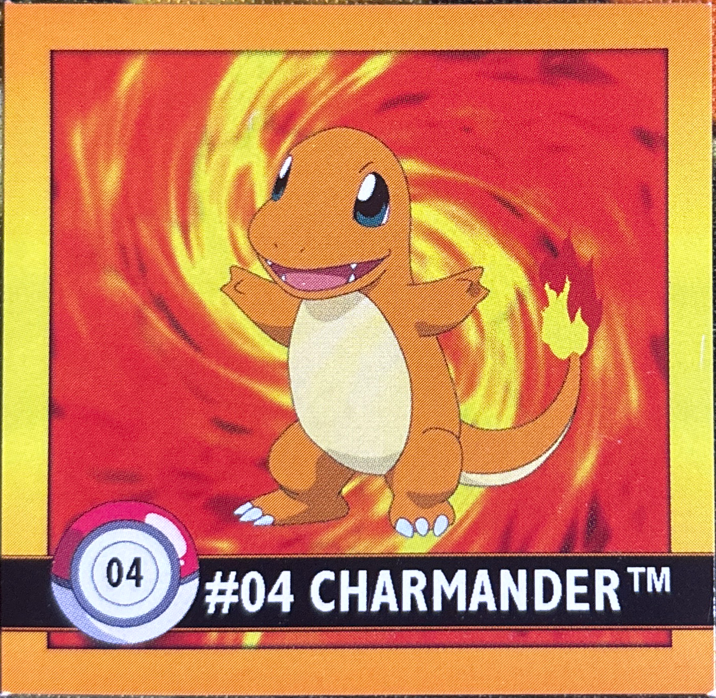 Charmander sticker #4, Artbox (USA) Pokémon Artbox Stickers (1999), front