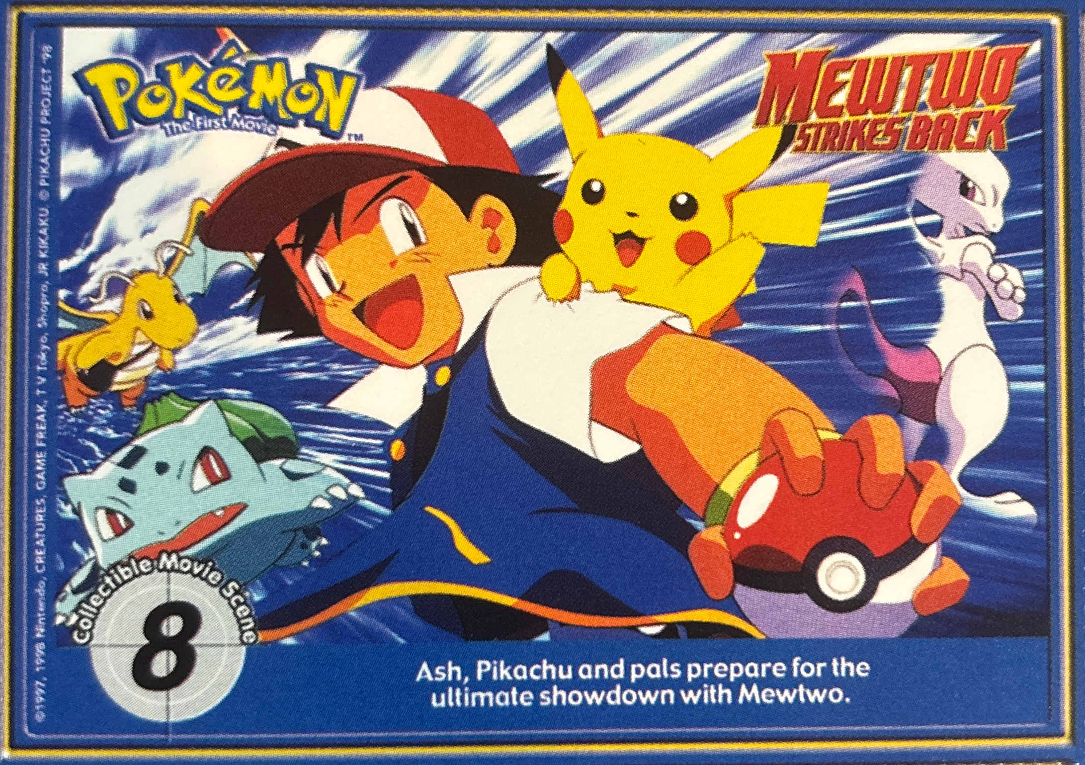 Movie Scene card, Pokémon Burger King PokéTrivia Cards (1999) Checklist, front