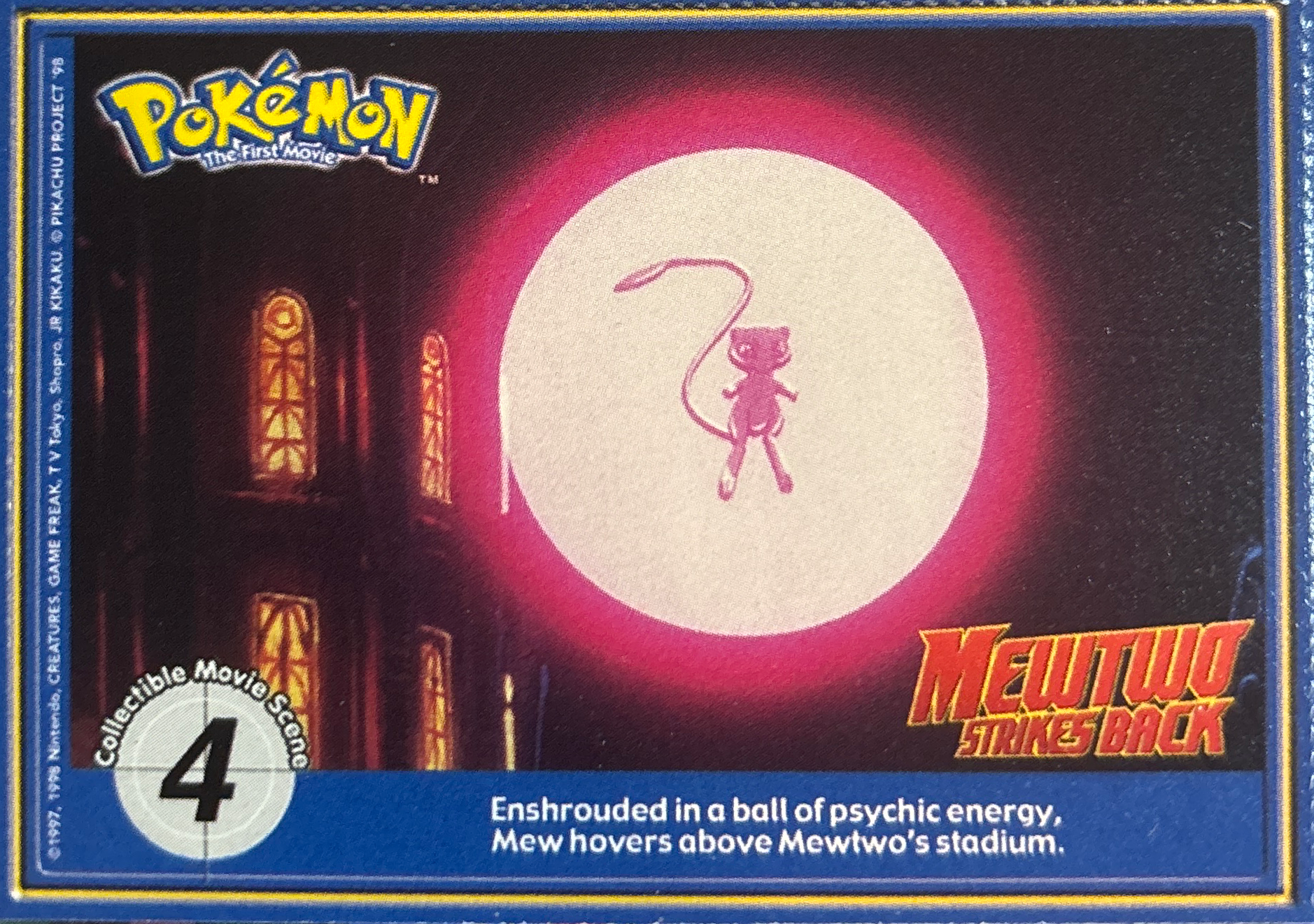 Movie Scene card, Pokémon Burger King PokéTrivia Cards (1999) Checklist, front