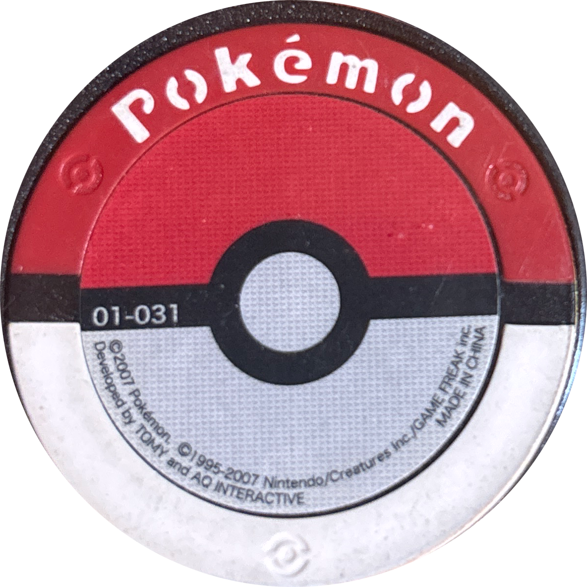 Charmander collectible #01-031, Pokemon Battrio Dialga & Palkia Clash Chapter Checklist (2007), back
