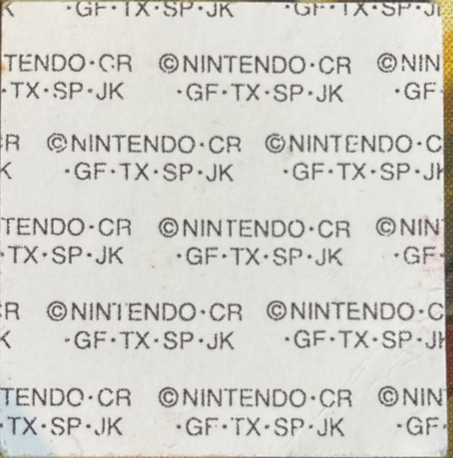 Croconaw bread sticker #542, Daiichi Pan Pokémon Deco Chara Wave 26 Bread Stickers Checklist, back