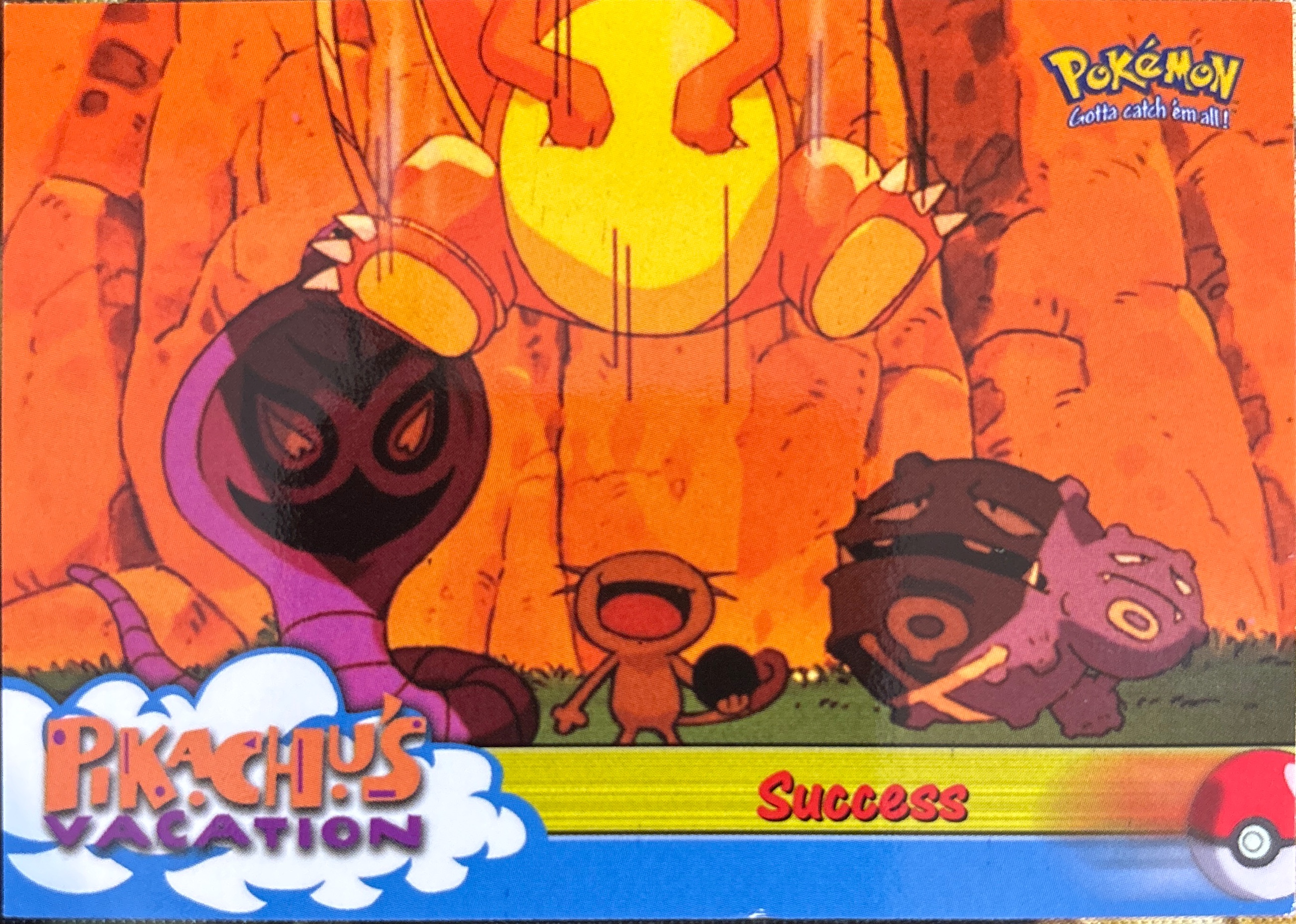 Success card #55, Pokemon Topps First Movie Trading Cards (1999), front
