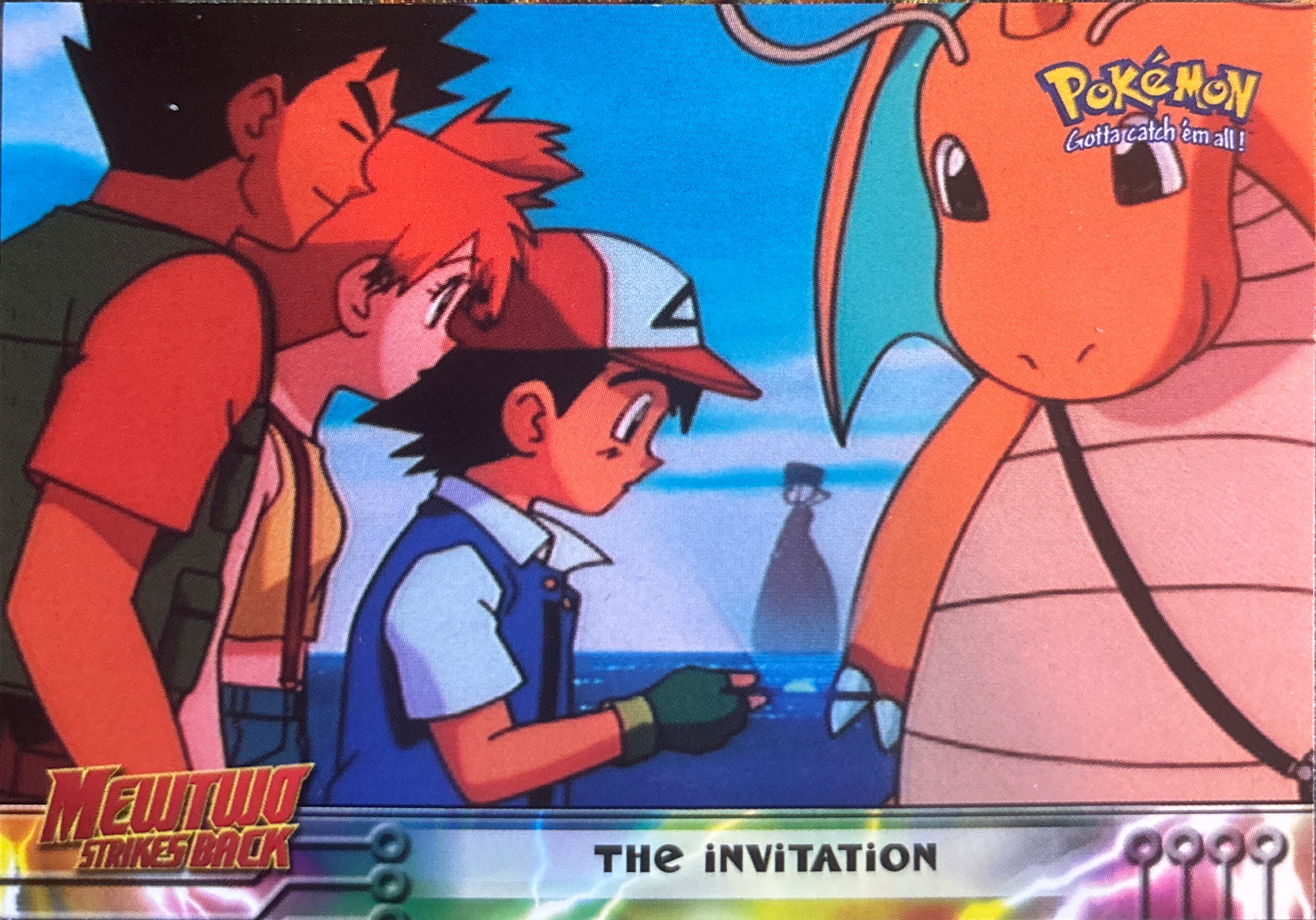 The Invitation card #13, Pokemon Topps First Movie Trading Cards (1999), front