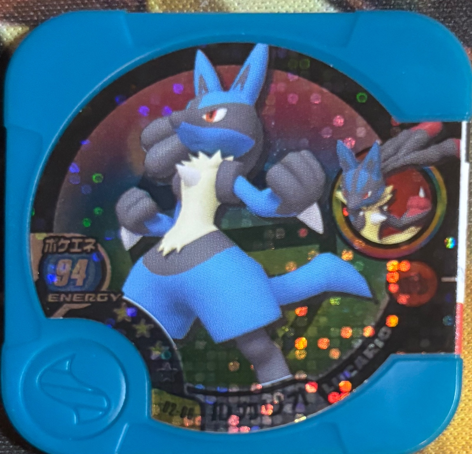 Lucario collectible #02-06, Pokemon Tretta Wave 02 (2014) Complete Checklist, front