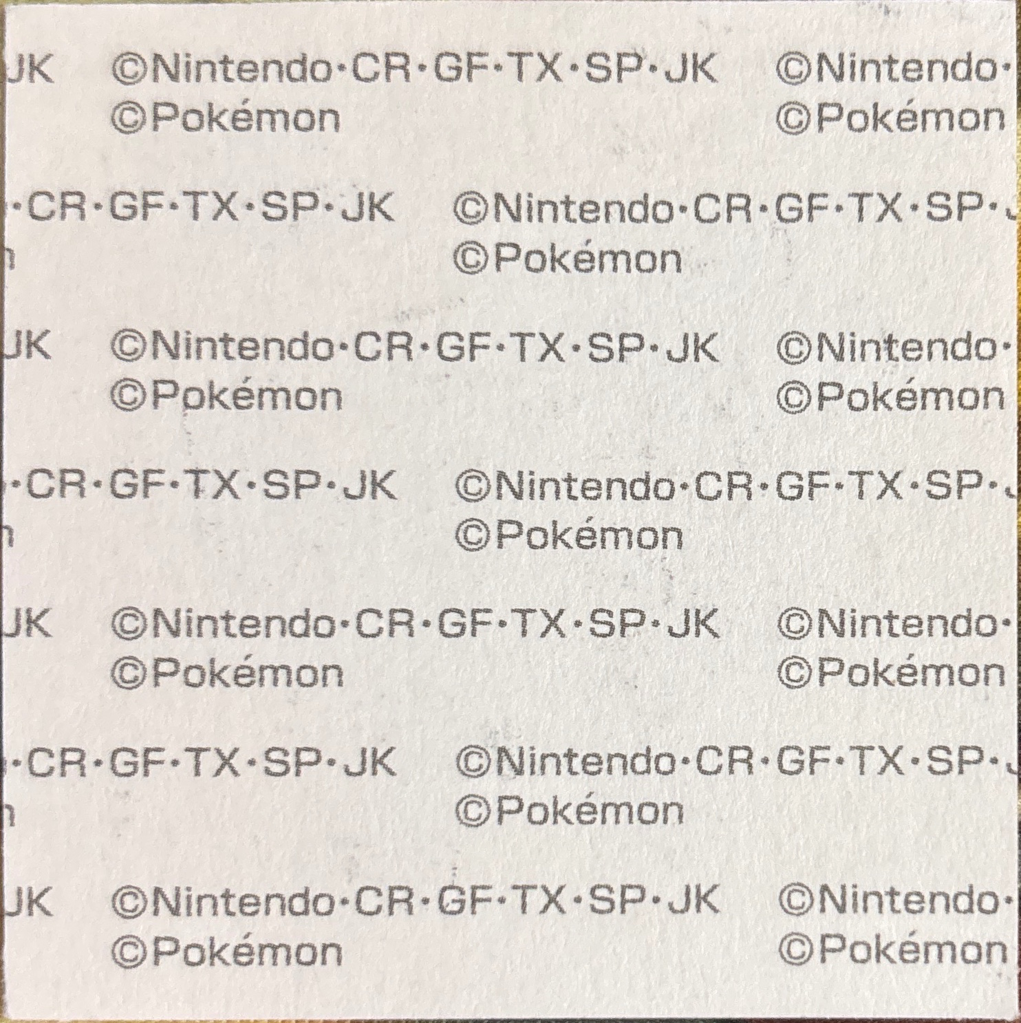Totodile bread sticker #2142, Daiichi Pan Pokémon Deco Chara Wave 105 Bread Stickers Checklist, back