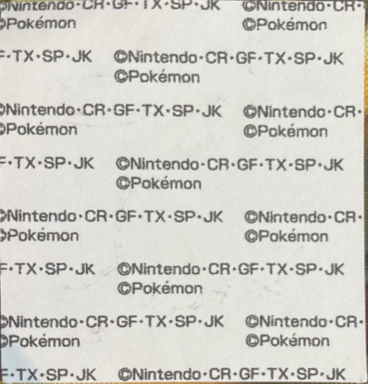 Torchic bread sticker #1397, Daiichi Pan Pokémon Deco Chara Wave 68 Bread Stickers Checklist, back