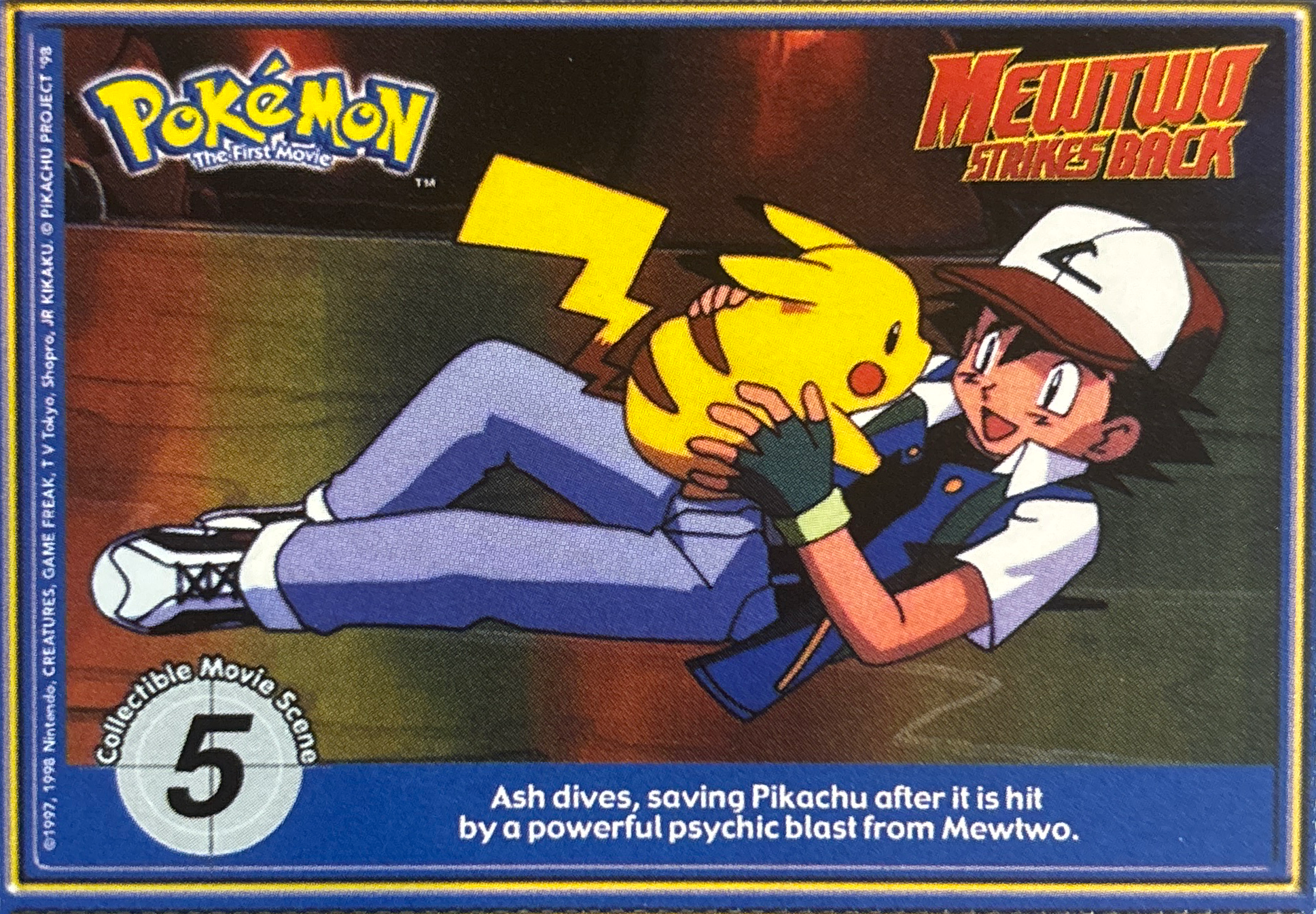 Movie Scene card, Pokémon Burger King PokéTrivia Cards (1999) Checklist, front