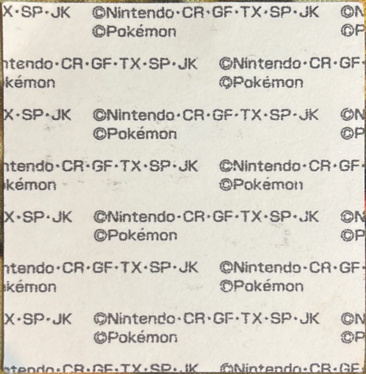 Donphan bread sticker #1046, Daiichi Pan Pokémon Deco Chara Wave 50 Bread Stickers Checklist, back