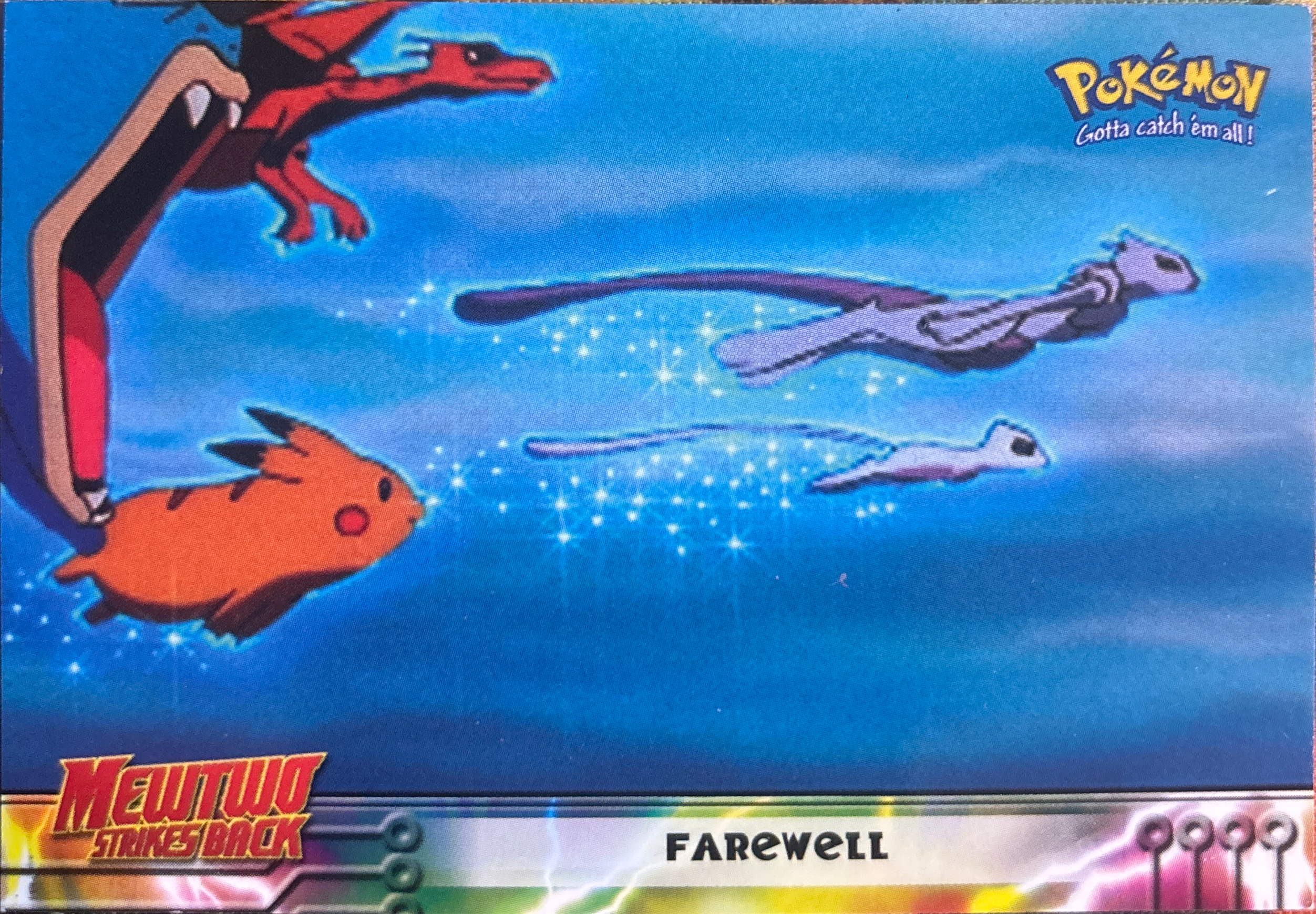 Farewell card #39, Pokemon Topps First Movie Trading Cards (1999), front