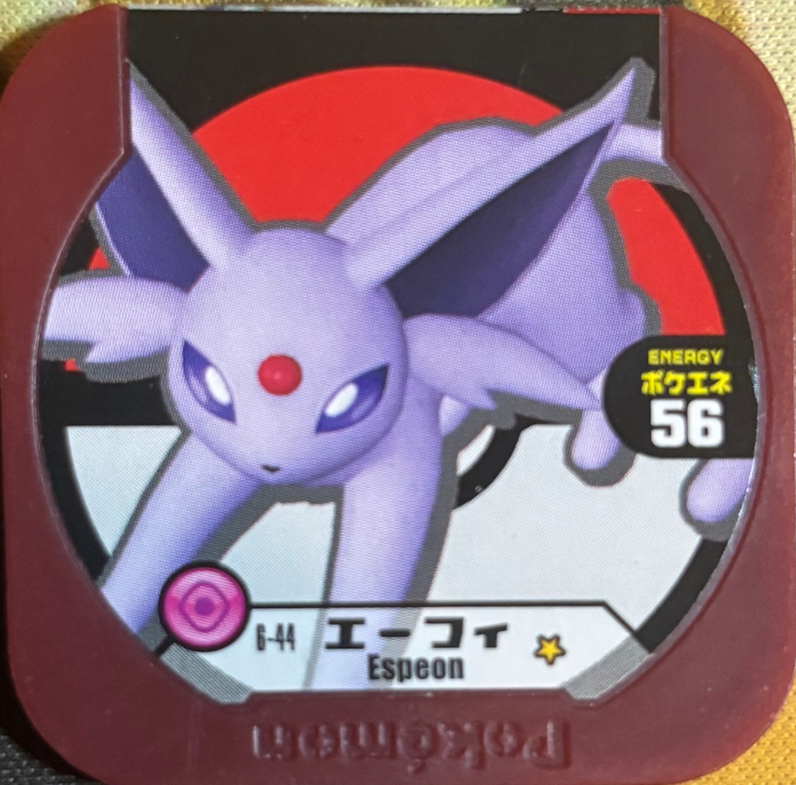 Espeon collectible #6-44, Pokemon Tretta Fes Wave 1 Checklist, front