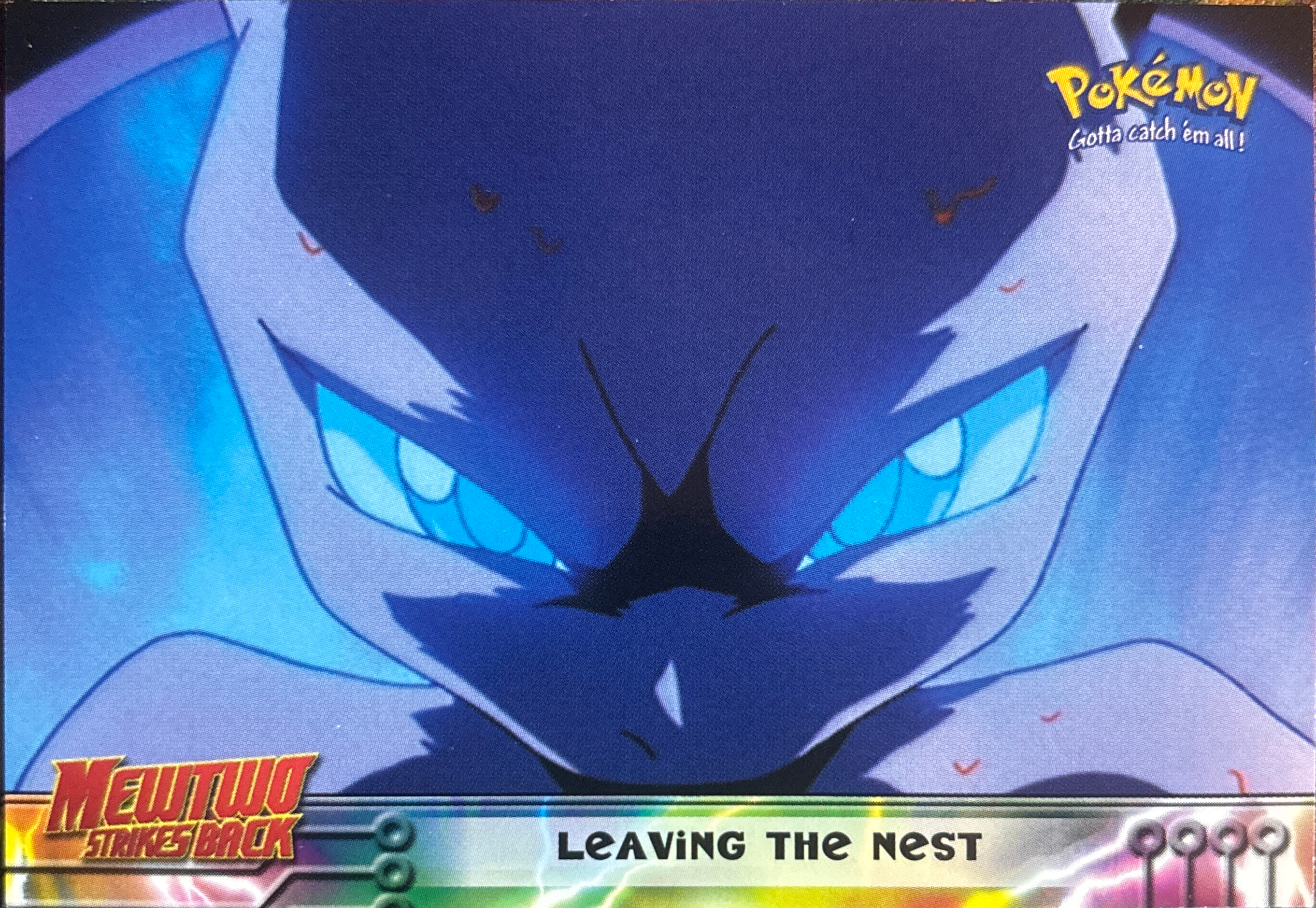 Leaving the Nest card #4, Pokemon Topps First Movie Trading Cards (1999), front