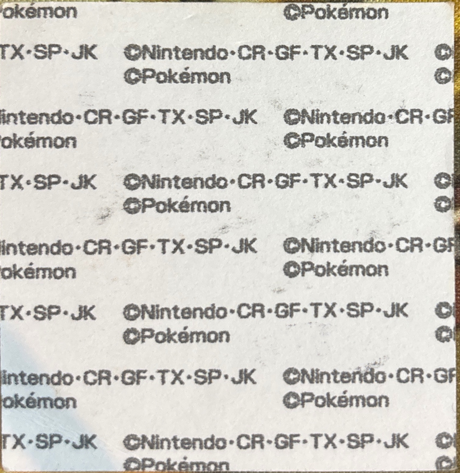Donphan bread sticker #1507, Daiichi Pan Pokémon Deco Chara Wave 73 Bread Stickers Checklist, back