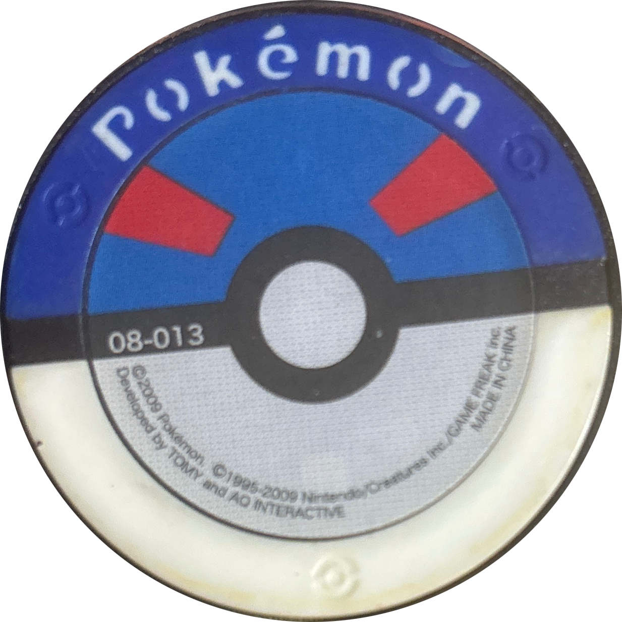 Grovyle collectible #08-013, Pokemon Battrio Jirachi's Wish Chapter Checklist (2009), back