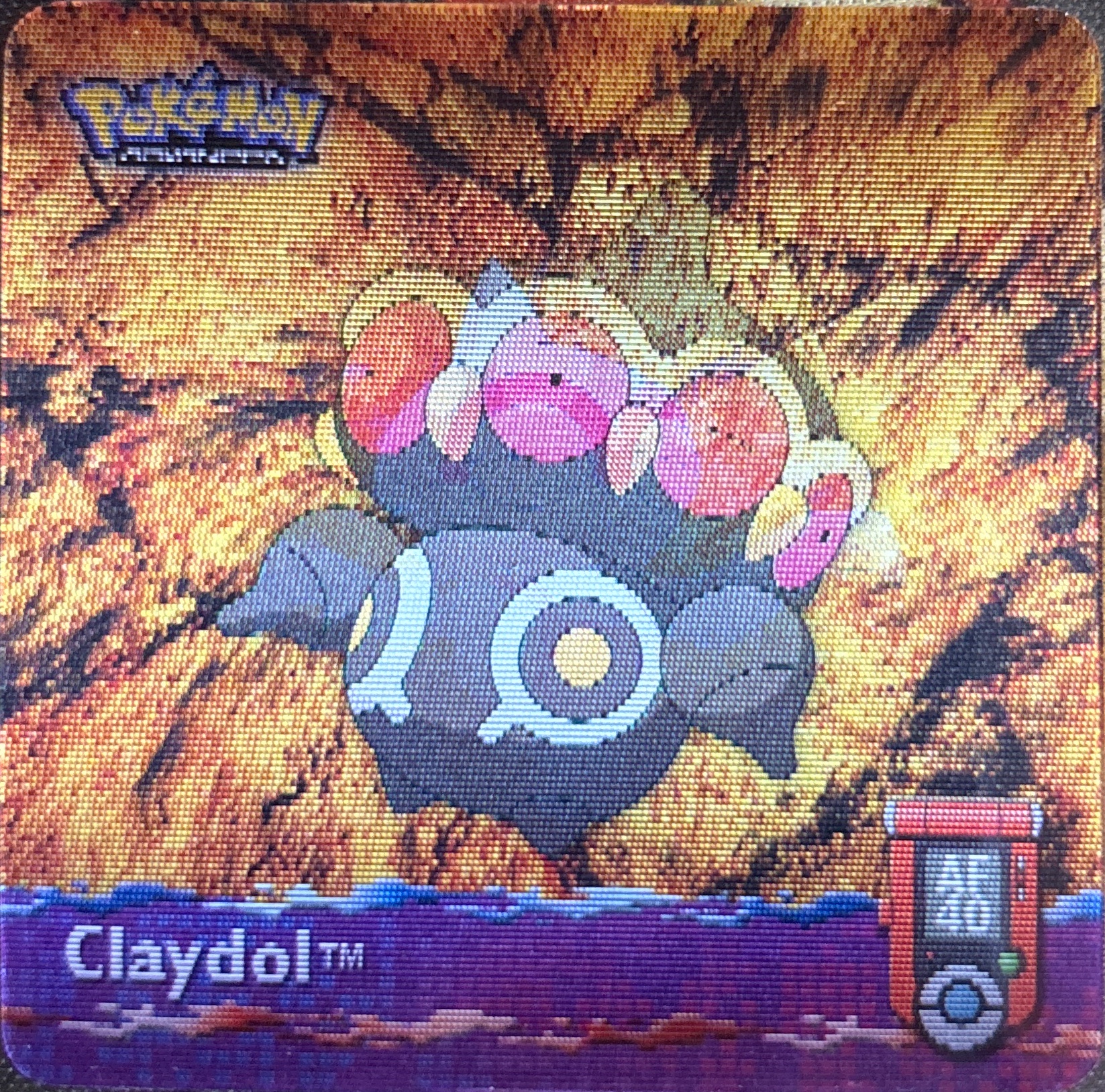Baltoy collectible #AF40, Artbox (USA) Pokémon Artbox Advanced Flipz, front