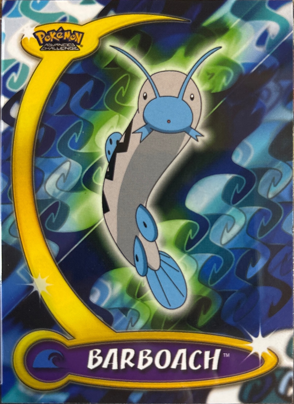 Barboach card #5, Pokemon Topps Advanced Challenge (2004), front