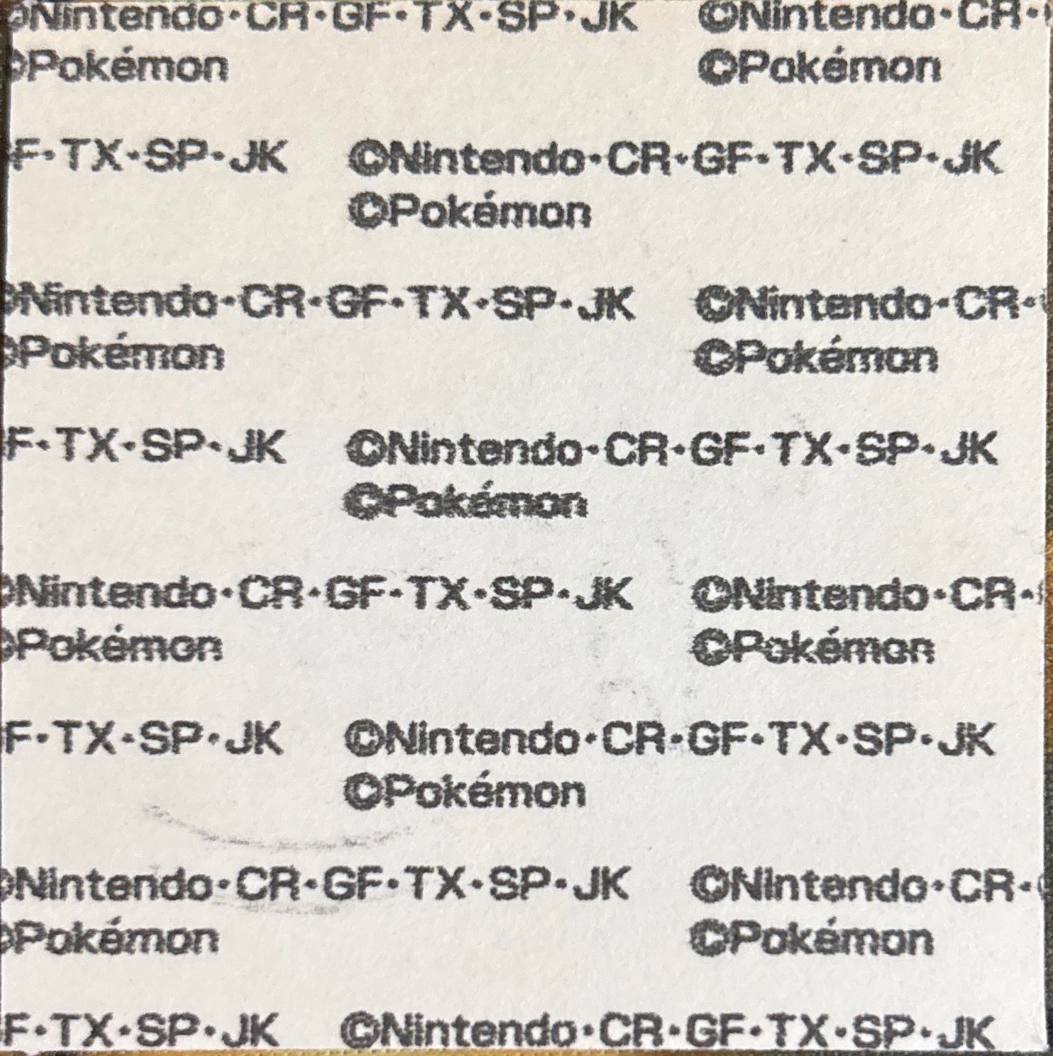 Jirachi bread sticker #1072, Daiichi Pan Pokémon Deco Chara Wave 52 Bread Stickers Checklist, back