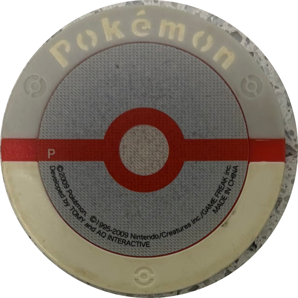 Plusle collectible #Promo, Pokemon Battrio Promotional Disks - P Checklist, back