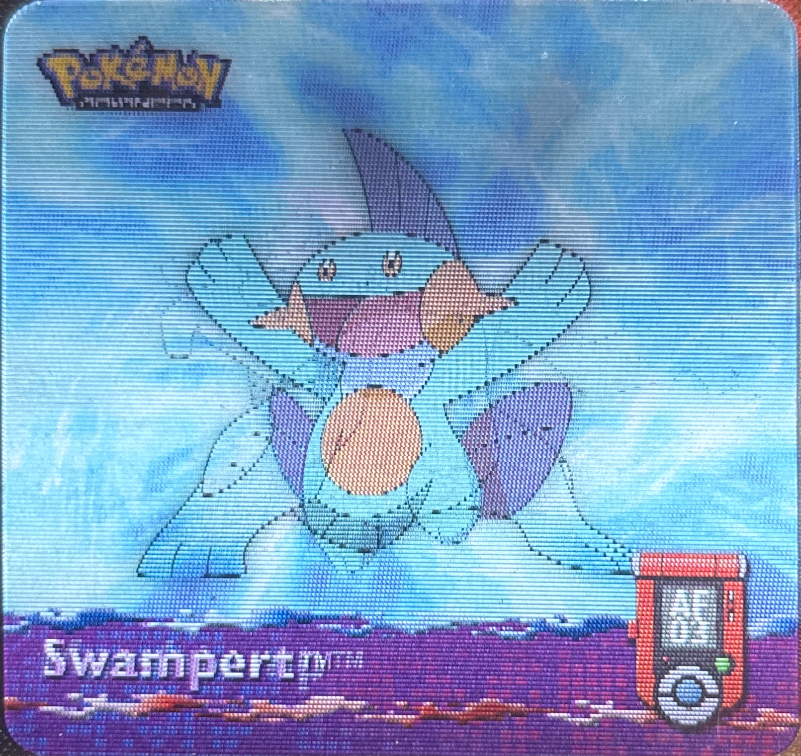Mudkip collectible #AF03, Artbox (USA) Pokémon Artbox Advanced Flipz, front