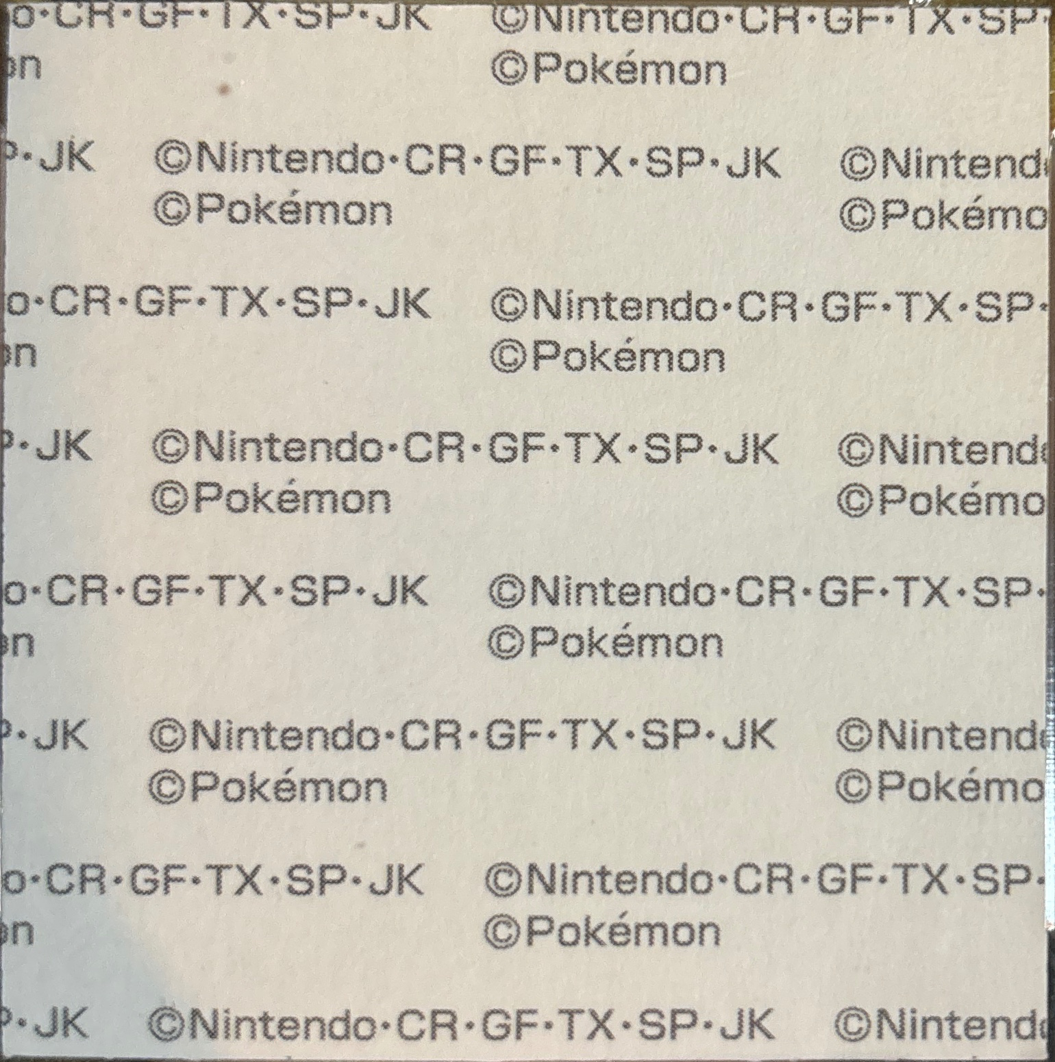 Lugia bread sticker #3701, Daiichi Pan Pokémon Deco Chara Wave 173 Bread Stickers Checklist, back