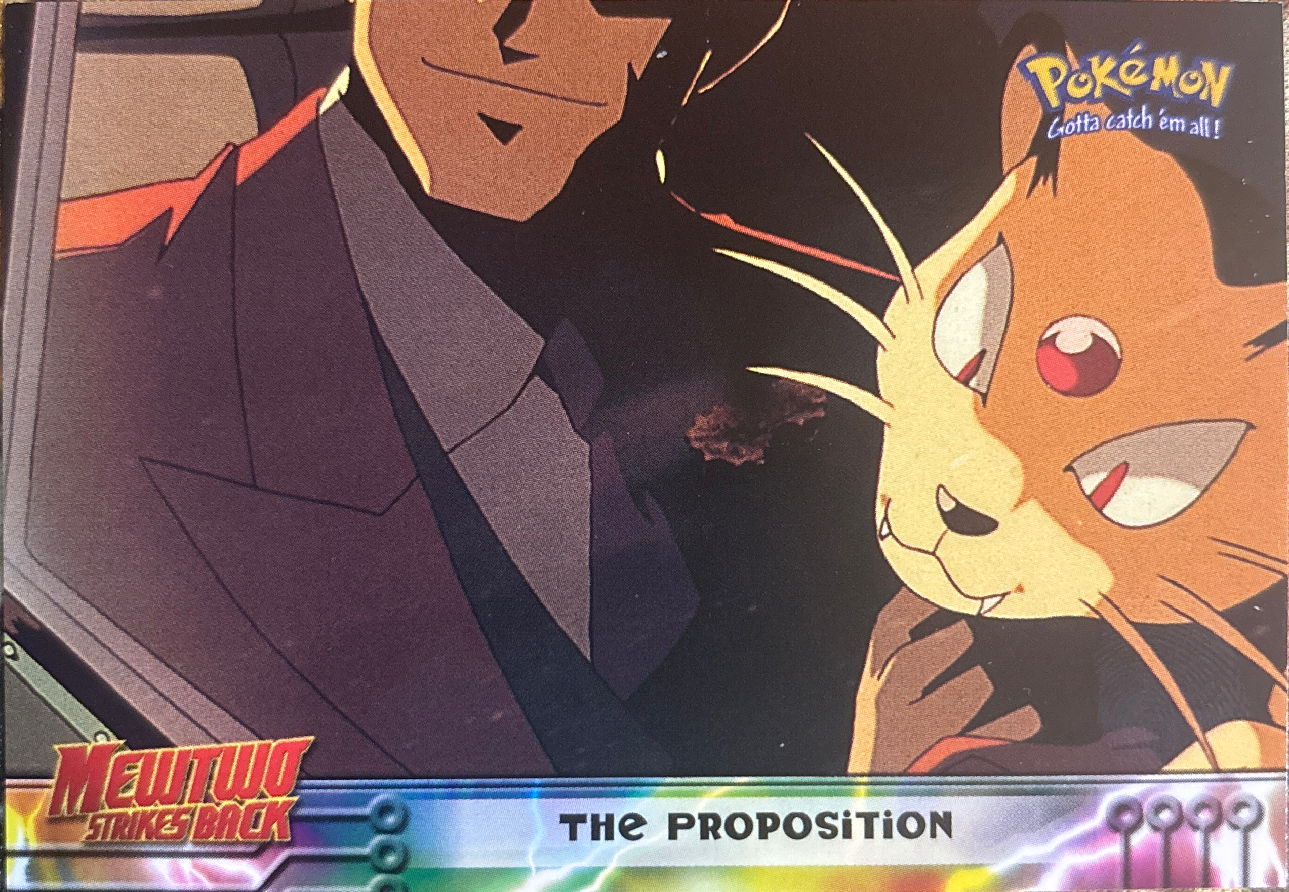 The Proposition card #5, Pokemon Topps First Movie Trading Cards (1999), front