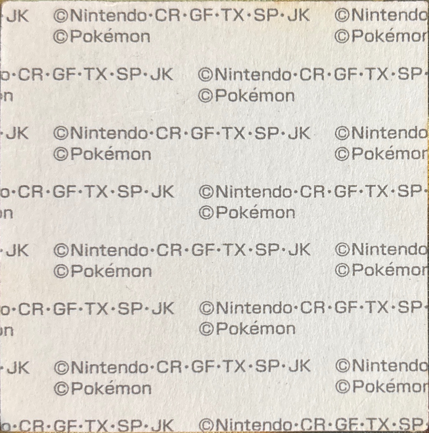 Lugia bread sticker #2048, Daiichi Pan Pokémon Deco Chara Wave 100 Bread Stickers Checklist, back