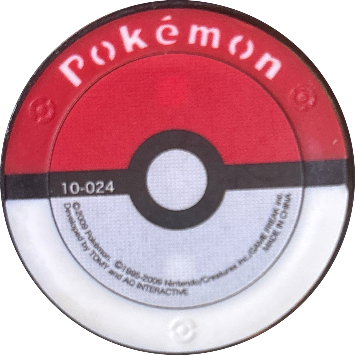 Totodile collectible #10-024, Pokemon Battrio Ho-Oh & Lugia Flight Chapter Checklist (2009), back