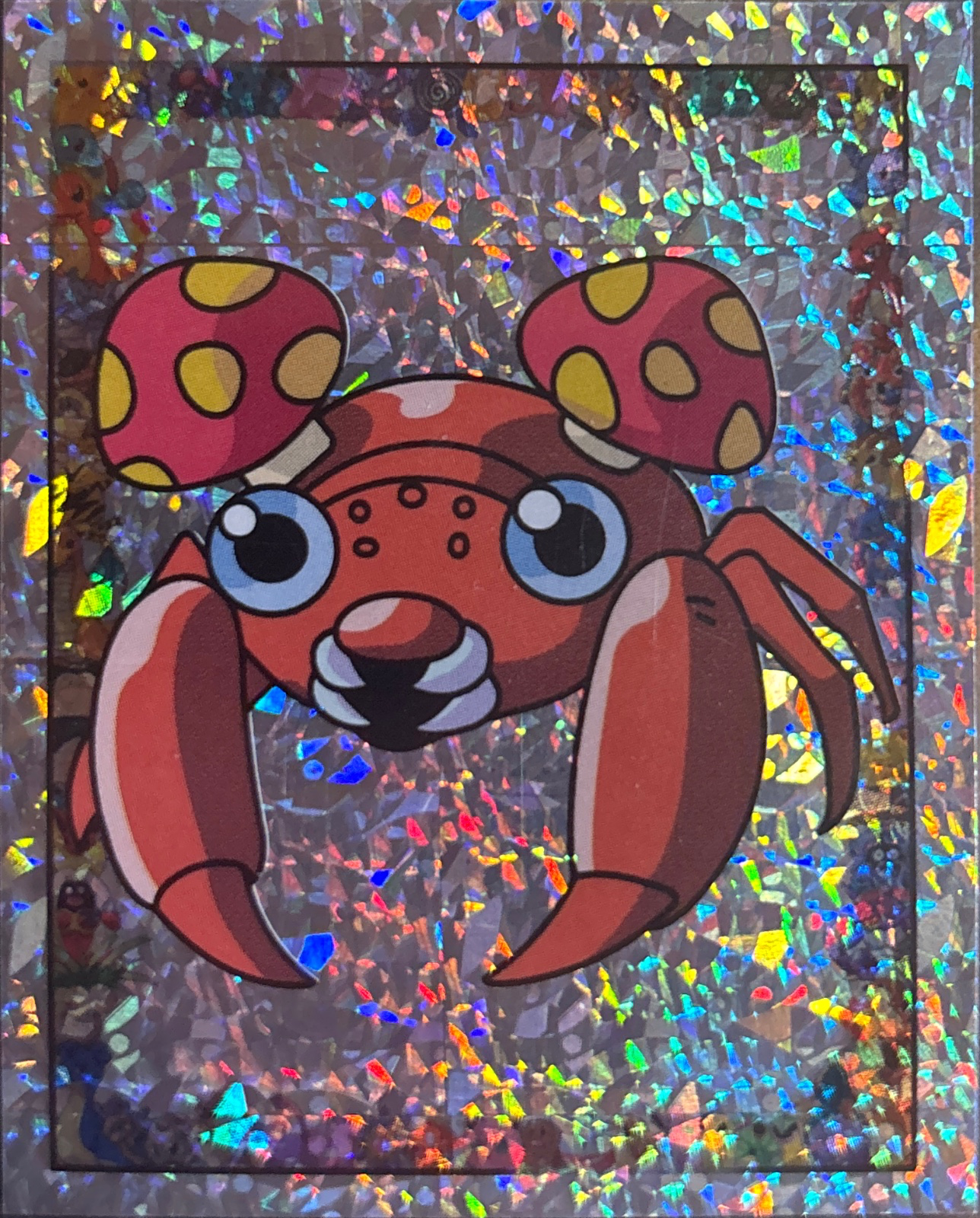 Paras, Glittery card #S9, Pokémon Merlin Series 1 (1999), front