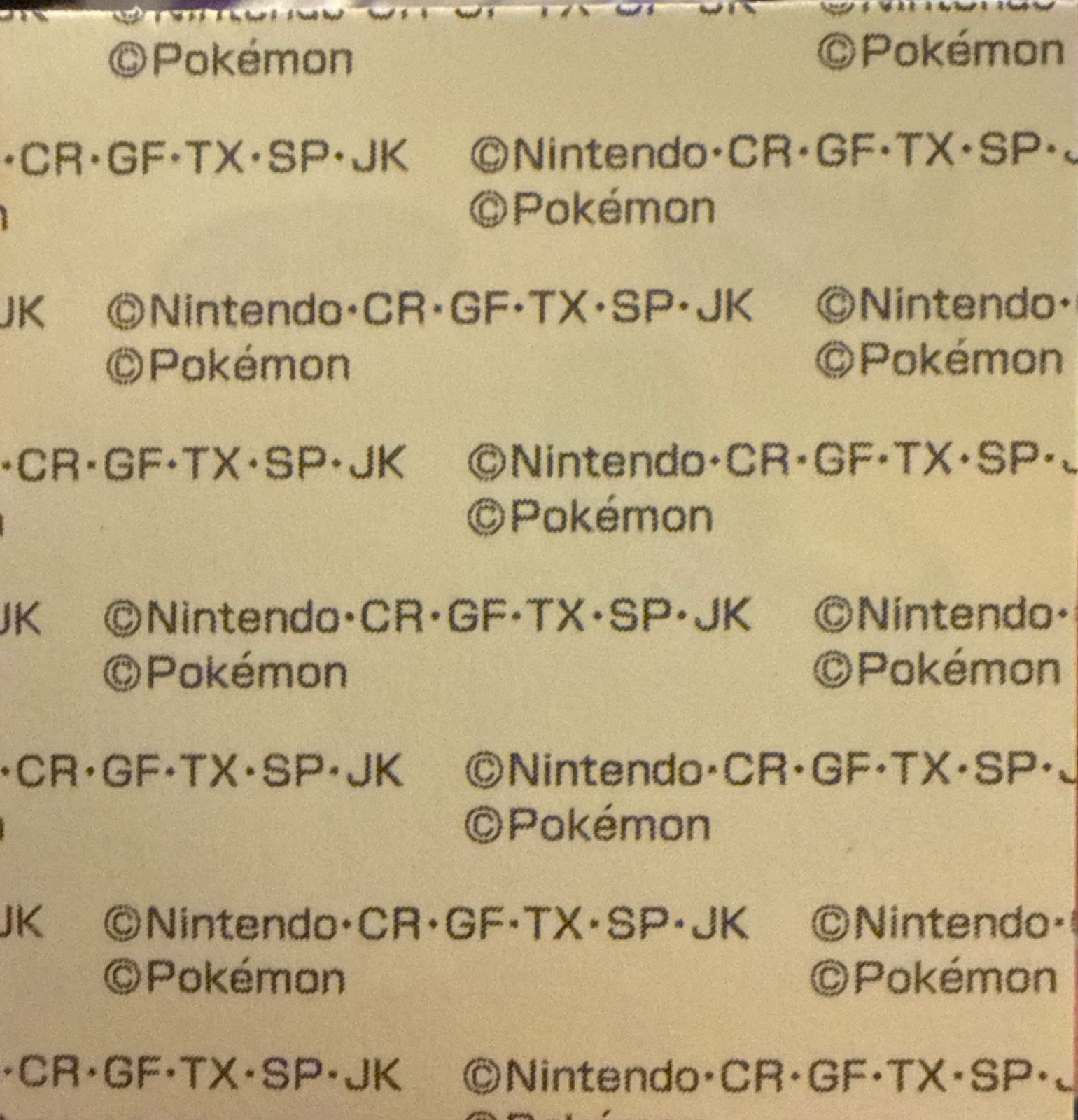 Pumpkaboo bread sticker #4837, Daiichi Pan Pokémon Deco Chara Wave 206 Bread Stickers Checklist, back