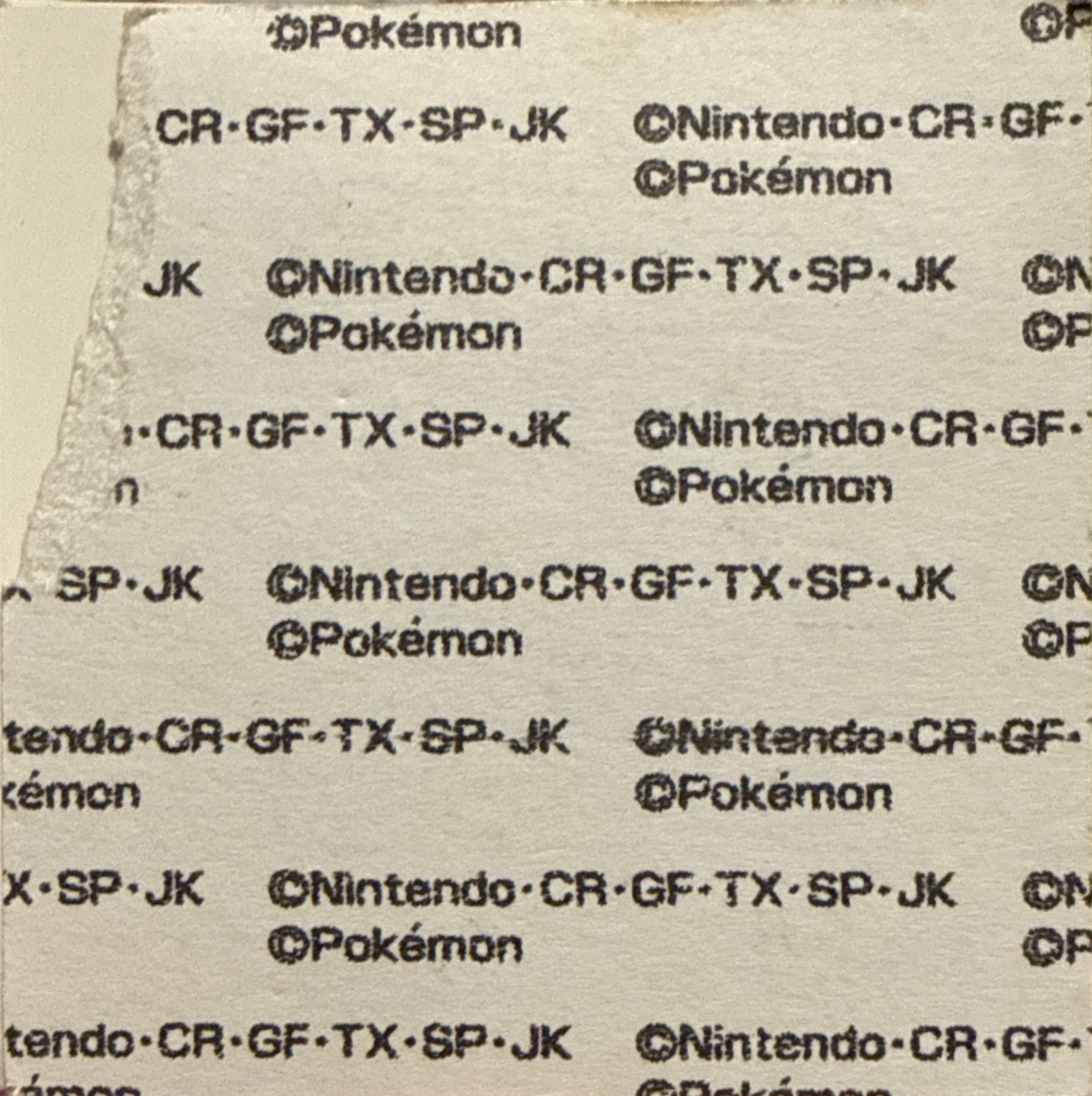 Charmander bread sticker #1110, Daiichi Pan Pokémon Deco Chara Wave 54 Bread Stickers Checklist, back