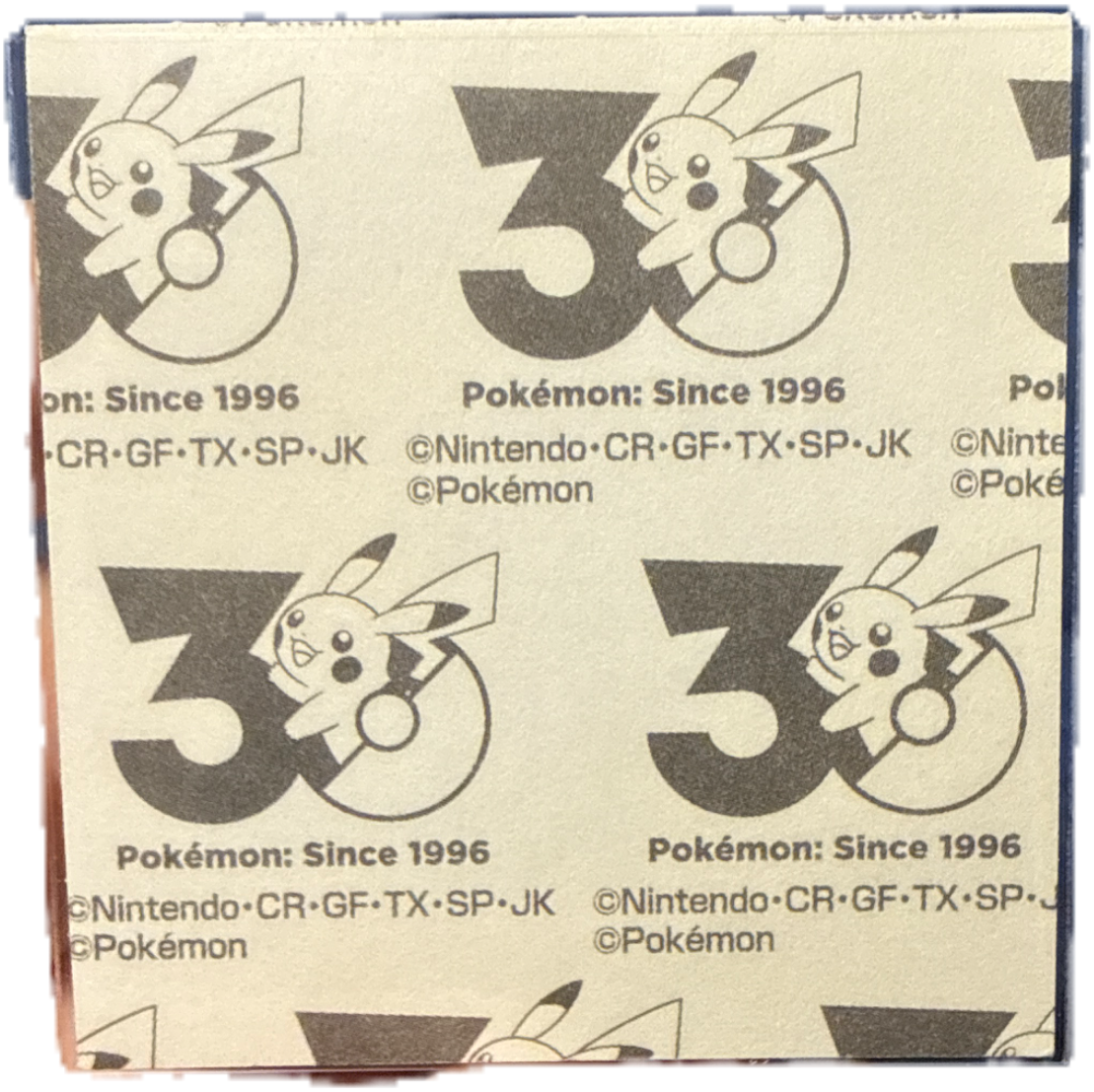 Kyogre bread sticker, Daiichi Pan Pokémon Deco Chara Wave 218 Bread Stickers Checklist, back