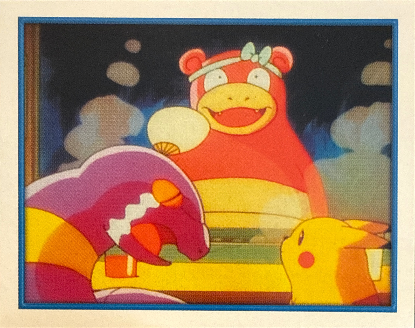 Slowpoke / Ekans / Pikachu card #184, Pokémon Merlin Series 2 (2000), front