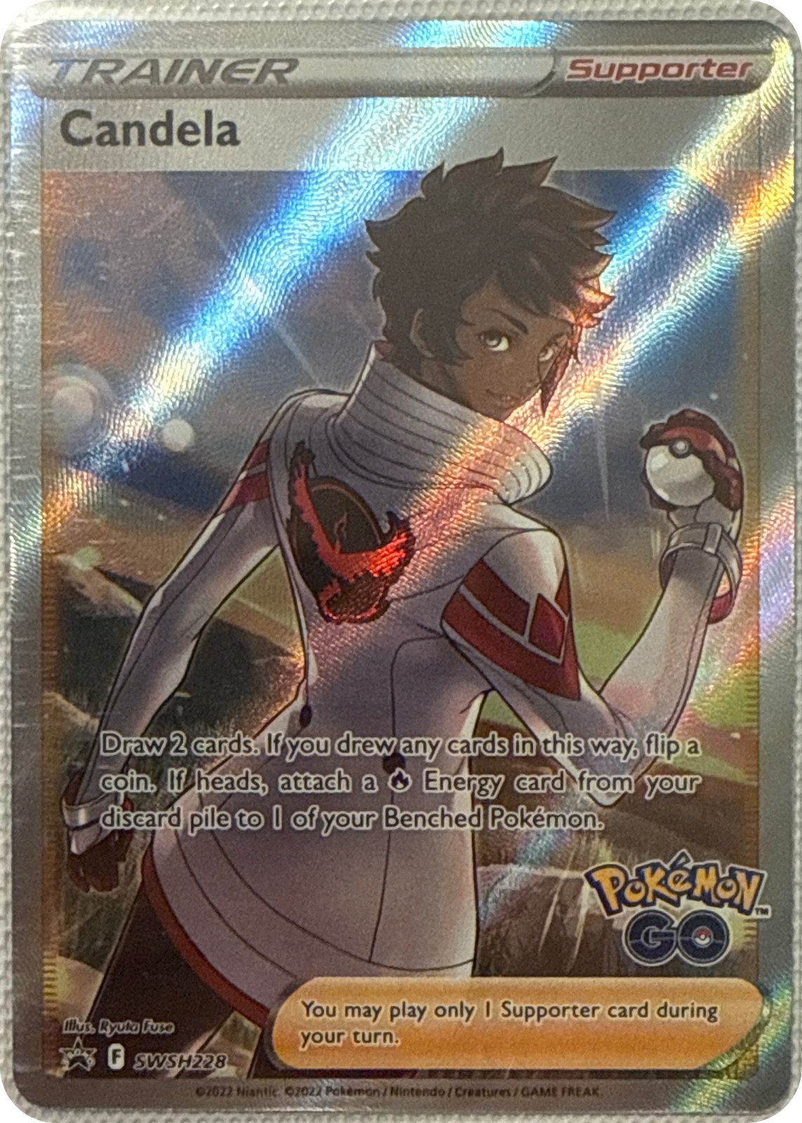 Candela trading card #SWSH228, SWSH Black Star Promos Checklist · Pokémon TCG, front
