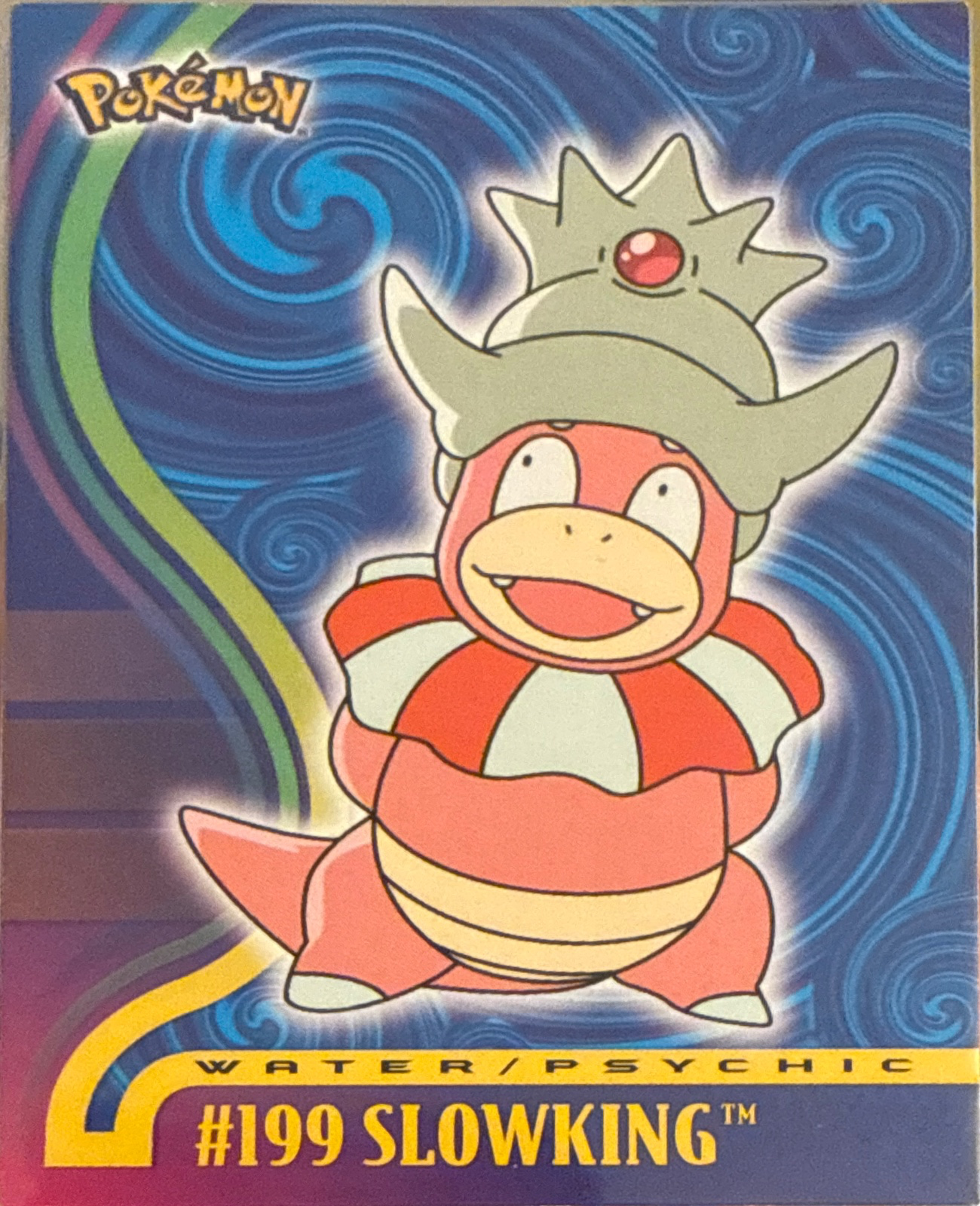 Slowking card #8, Pokemon Topps Johto League Champions (2001), front