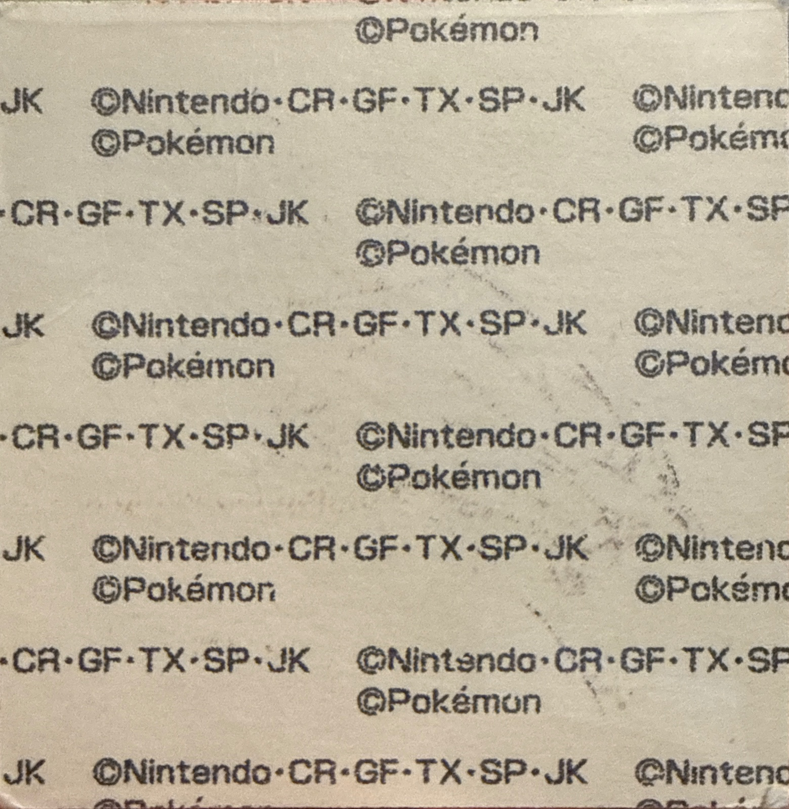 Gligar bread sticker #2208, Daiichi Pan Pokémon Deco Chara Wave 108 Bread Stickers Checklist, back