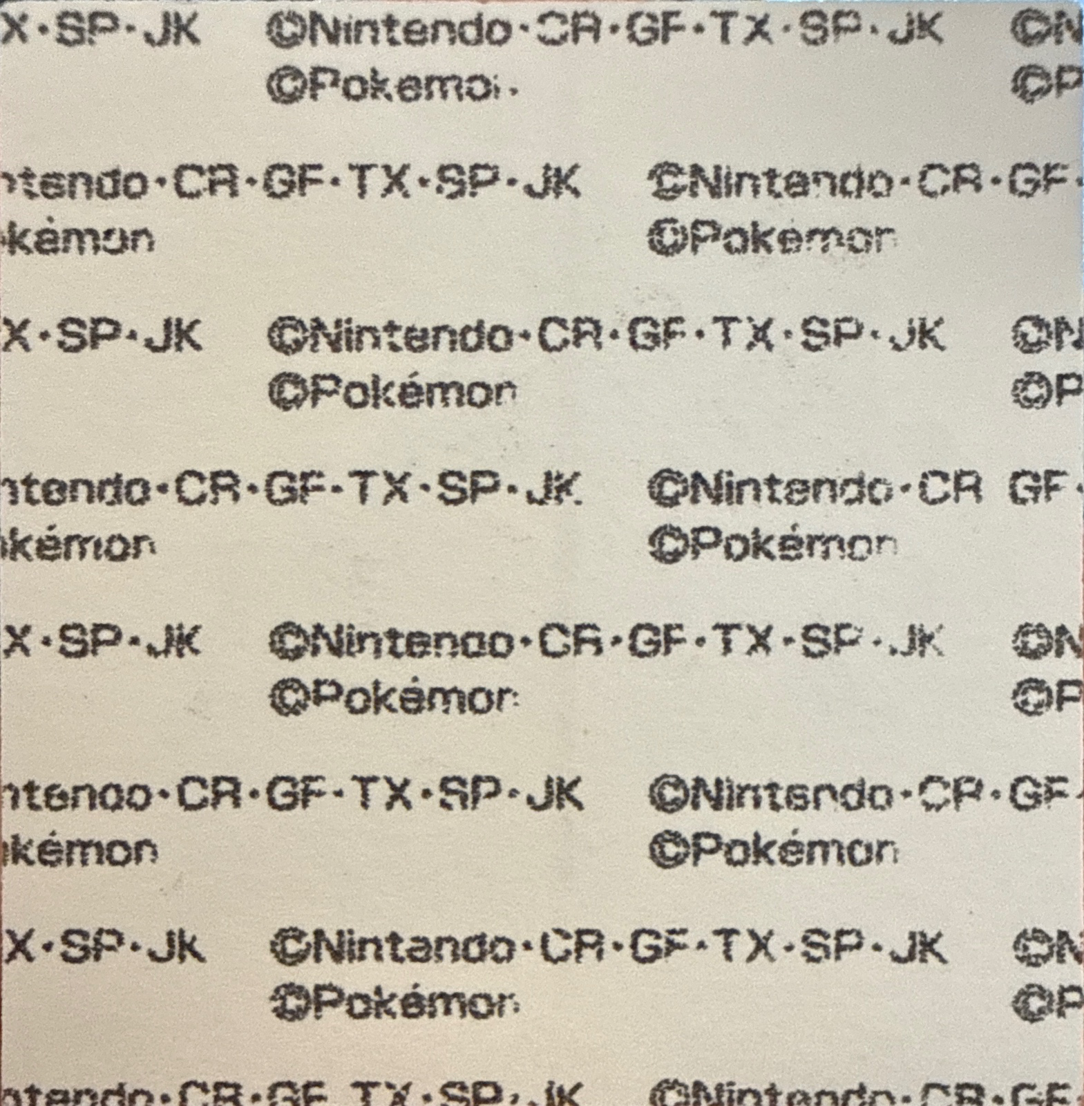 Shieldon & Bastiodon bread sticker #1959, Daiichi Pan Pokémon Deco Chara Wave 96 Bread Stickers Checklist, back